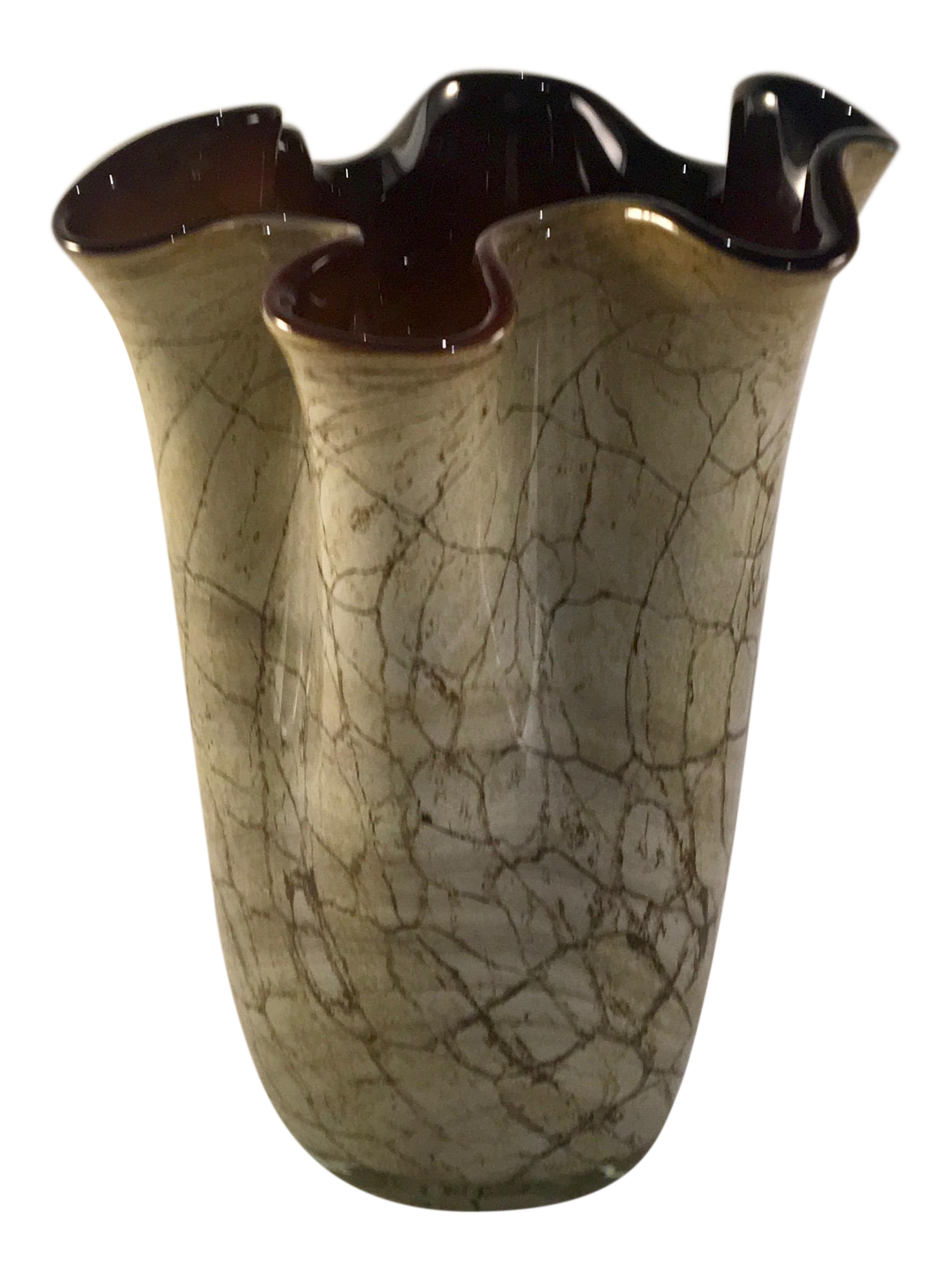 krosno glass vase