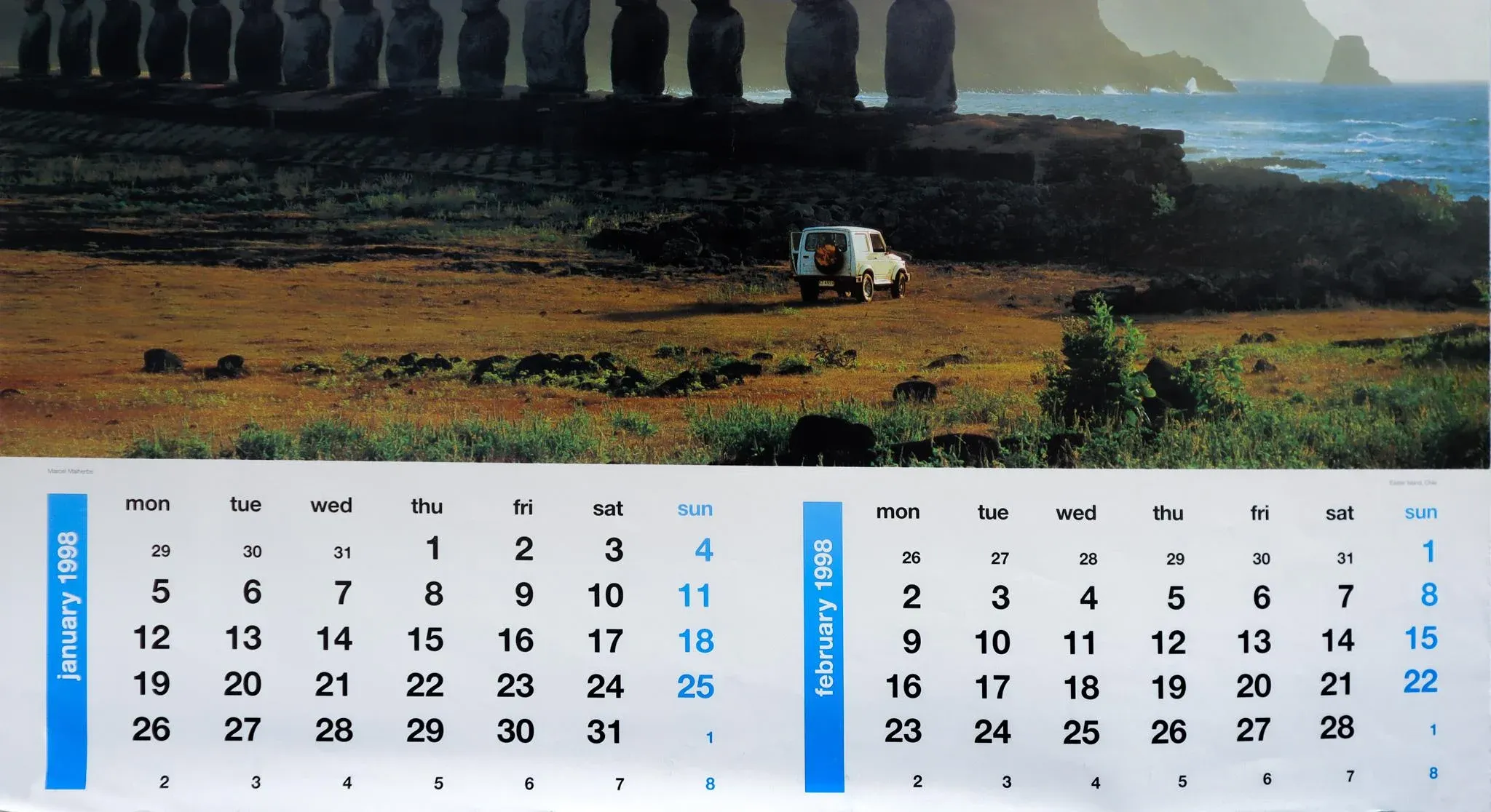 1998 Dutch Travel Calendar, Klm Worldwide (Complete) | Chairish