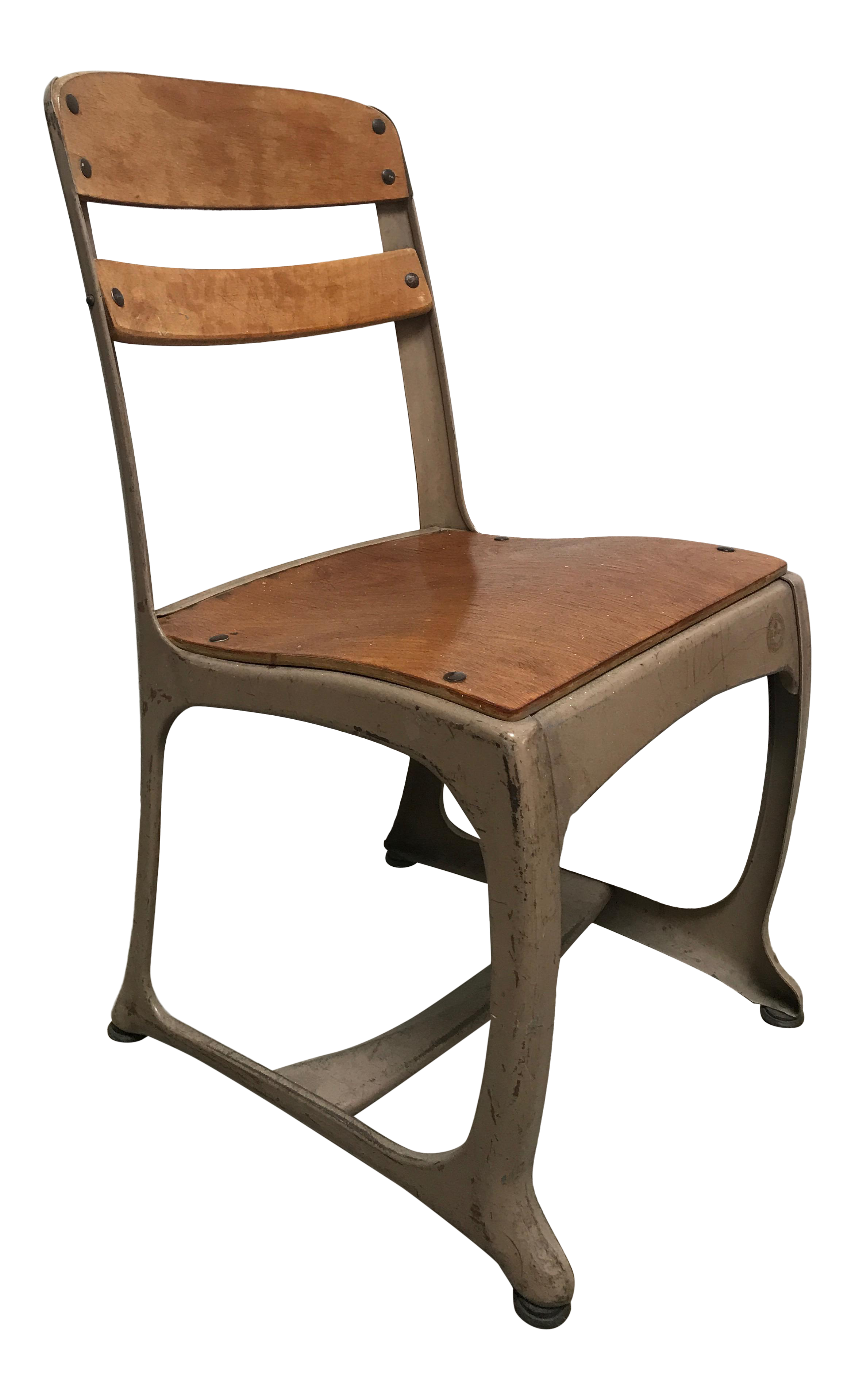 Art Deco The American Seating Co Model 368 Envoy Chair School