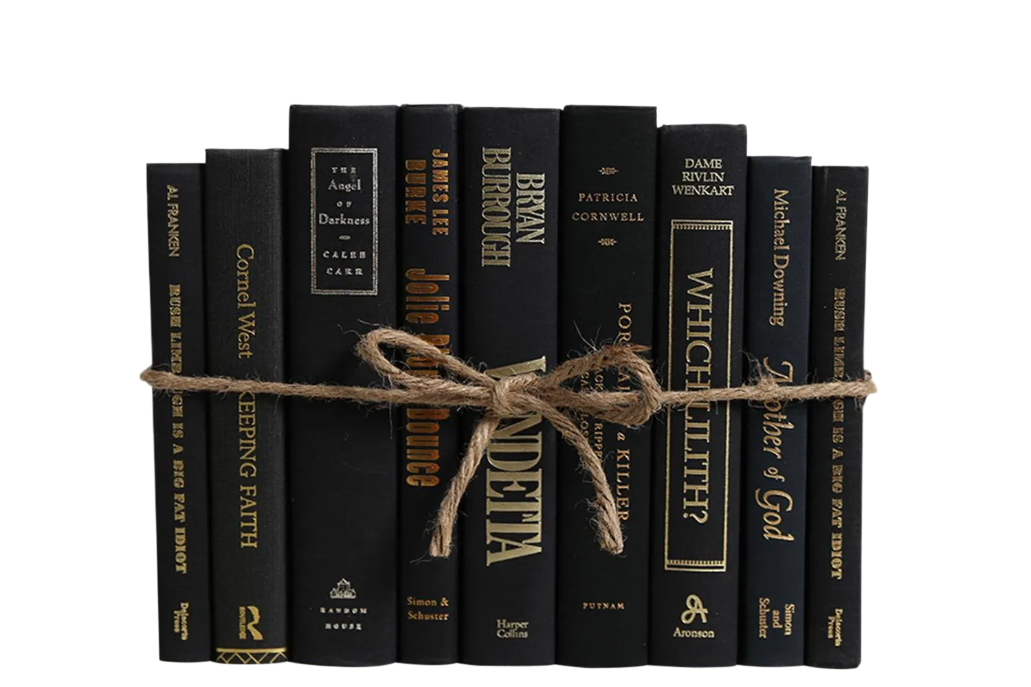 Modern Onyx & Gold ColorPak Decorative Books in Black With Gold