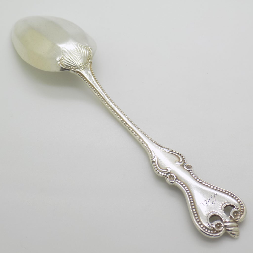 Vintage British Sterling Silver 925 Elegant Spoon Engraved \
