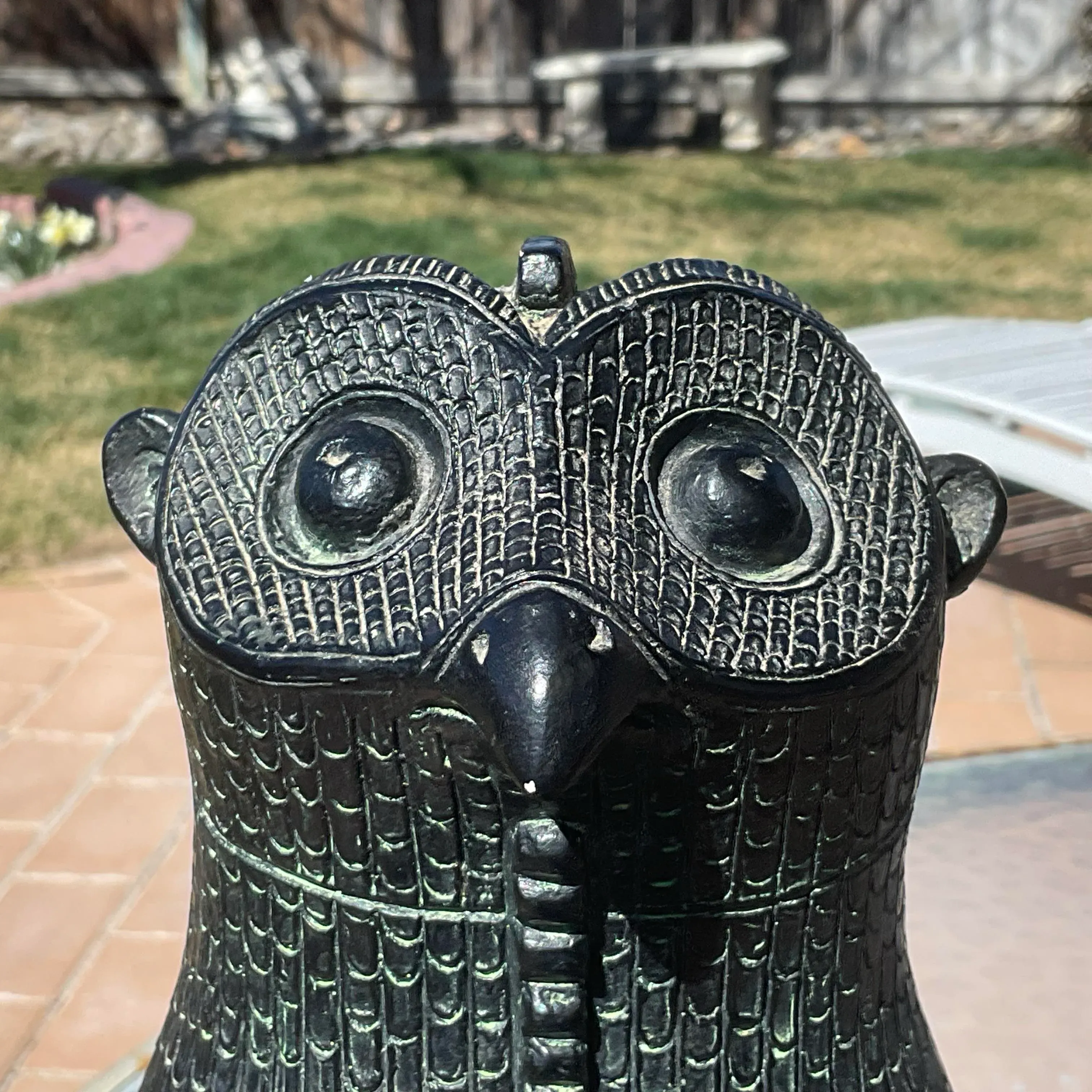 2665❣️フクロウ　像　Austin Sculpture アンテーク　輸入品 Mid Century Modern Owl Sculpture by Austin Productions 1965 | Chairish