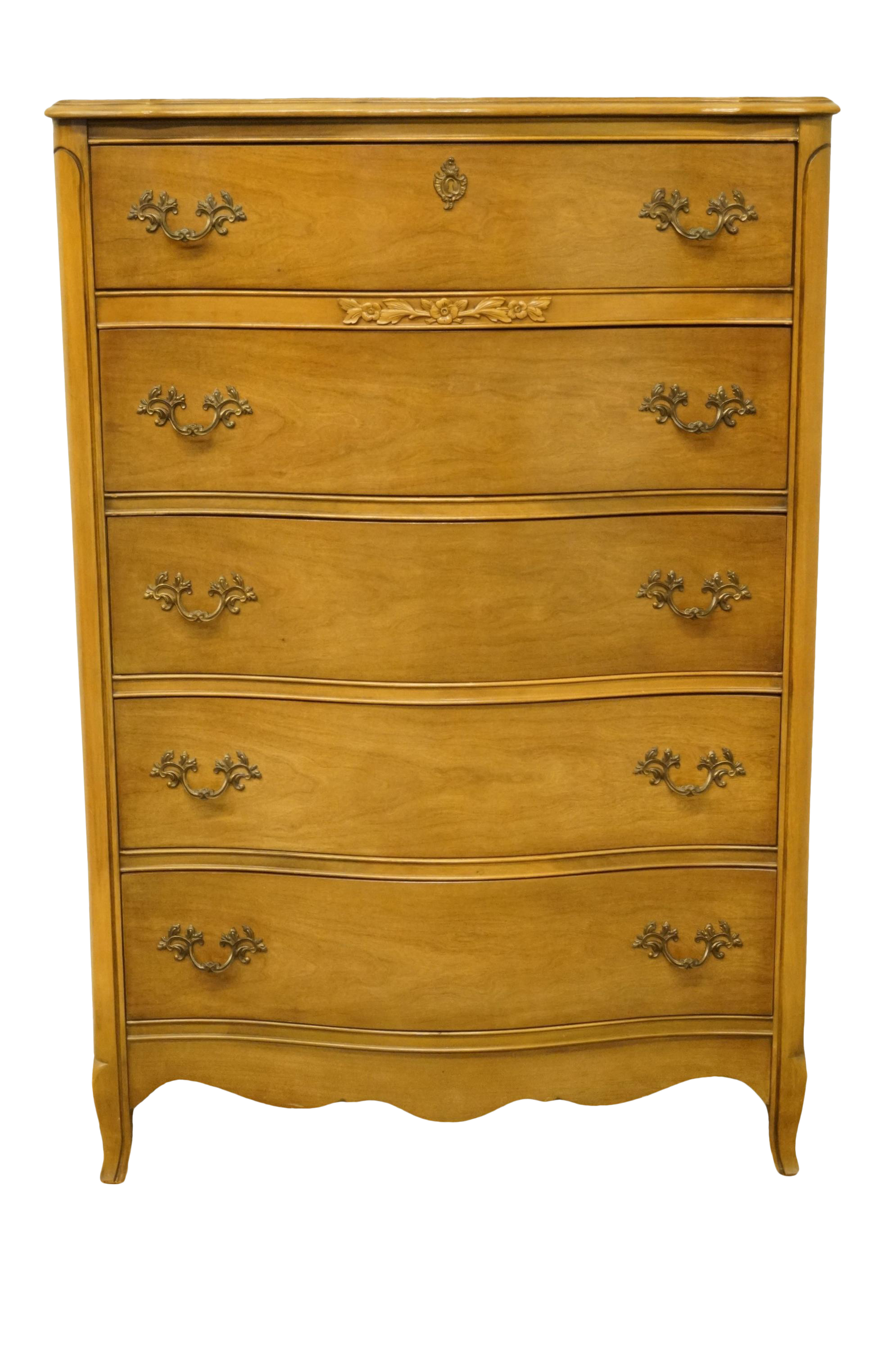 20th Century French Provincial Bassett Furniture Chest Of Drawers