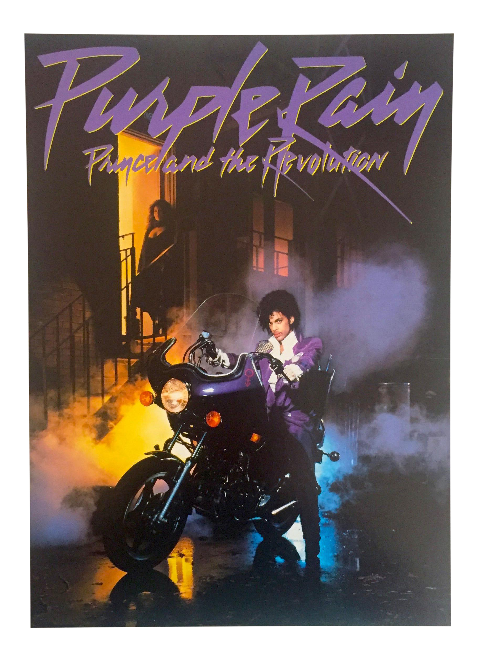 【USオリジナル盤/ポスターつき】Prince - Purple Rain US版ポスター『プリンス/パープル・レイン』（Purple Rain