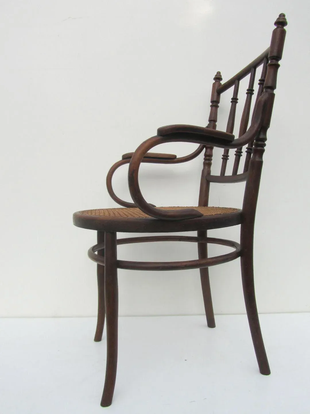 Austrian Bentwood & Cane Armchair from Josef Hofmann, 1900s