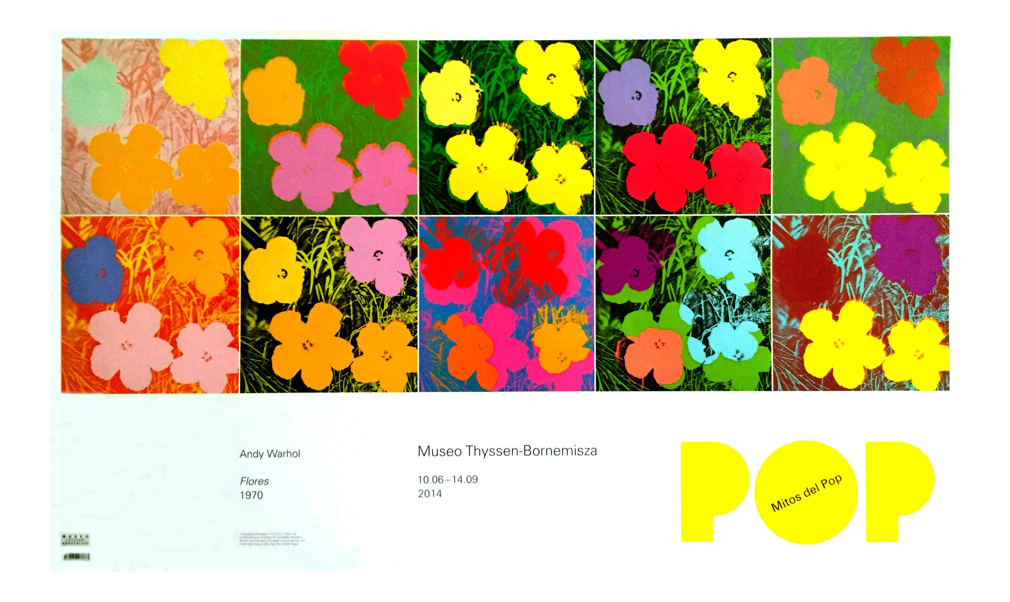 Flowers 1970 Original Museum Exhibition Poster Andy Warhol Pop Art Exhibition Poster Chairish