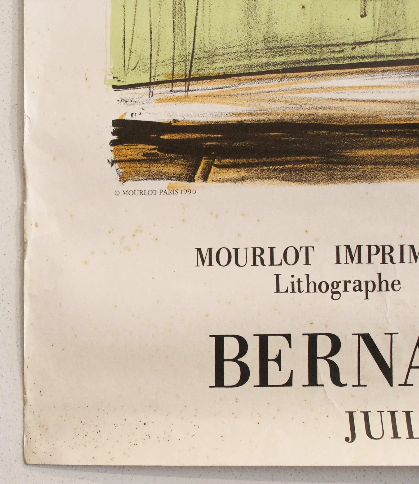 1990 French Exhibition Poster - Bernard Buffet at Mairie De Billy-Allier (Bernard Buffet)