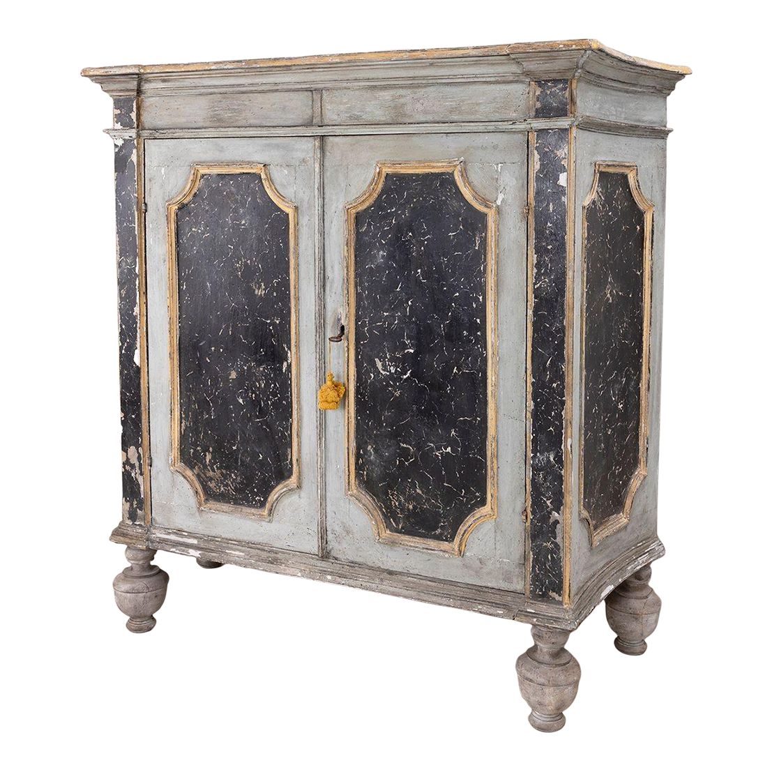 18th C. Italian Baroque Style Painted Armoire Chairish