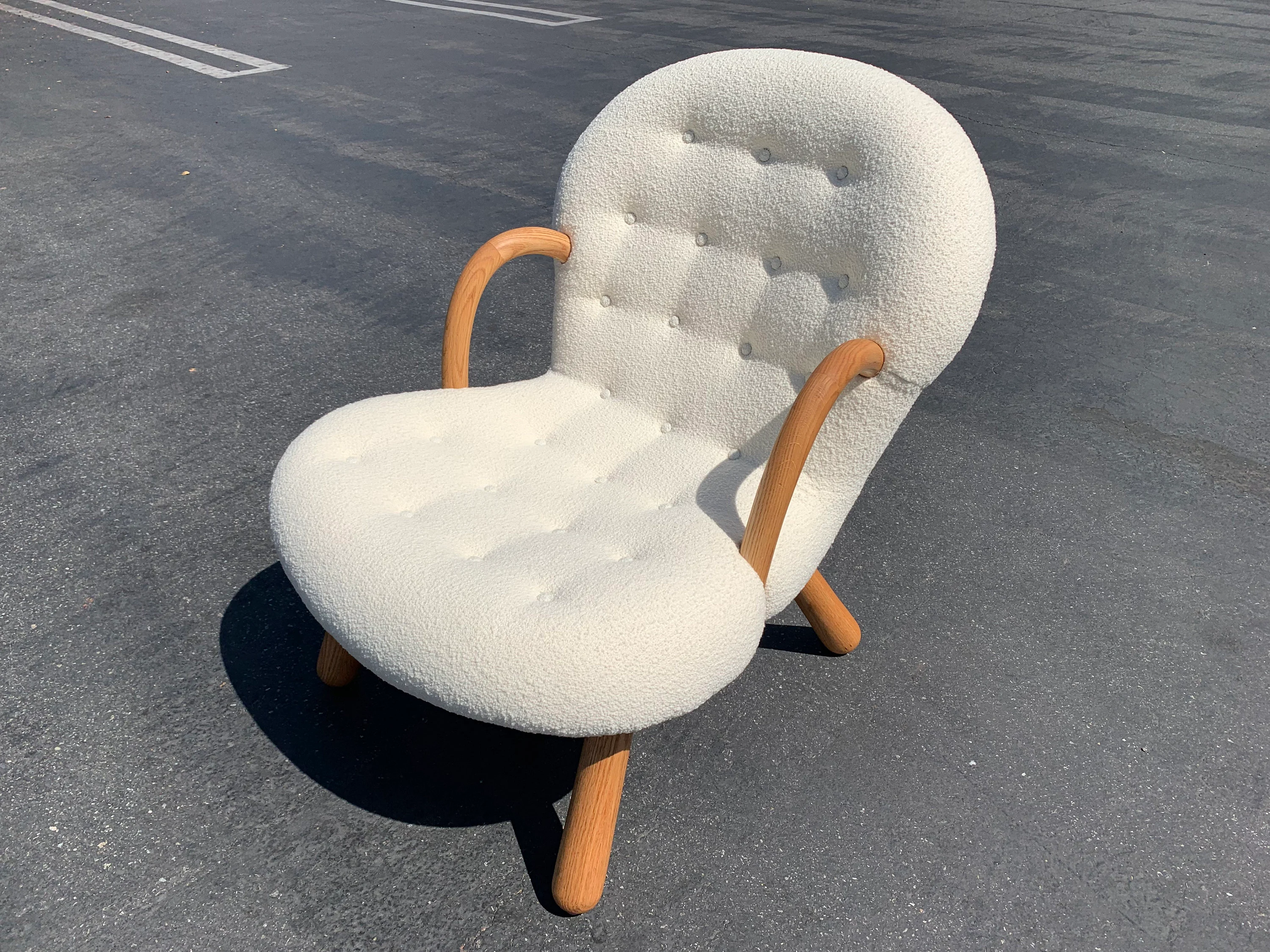Philip Arctander Style “Clam” Chair Chairish