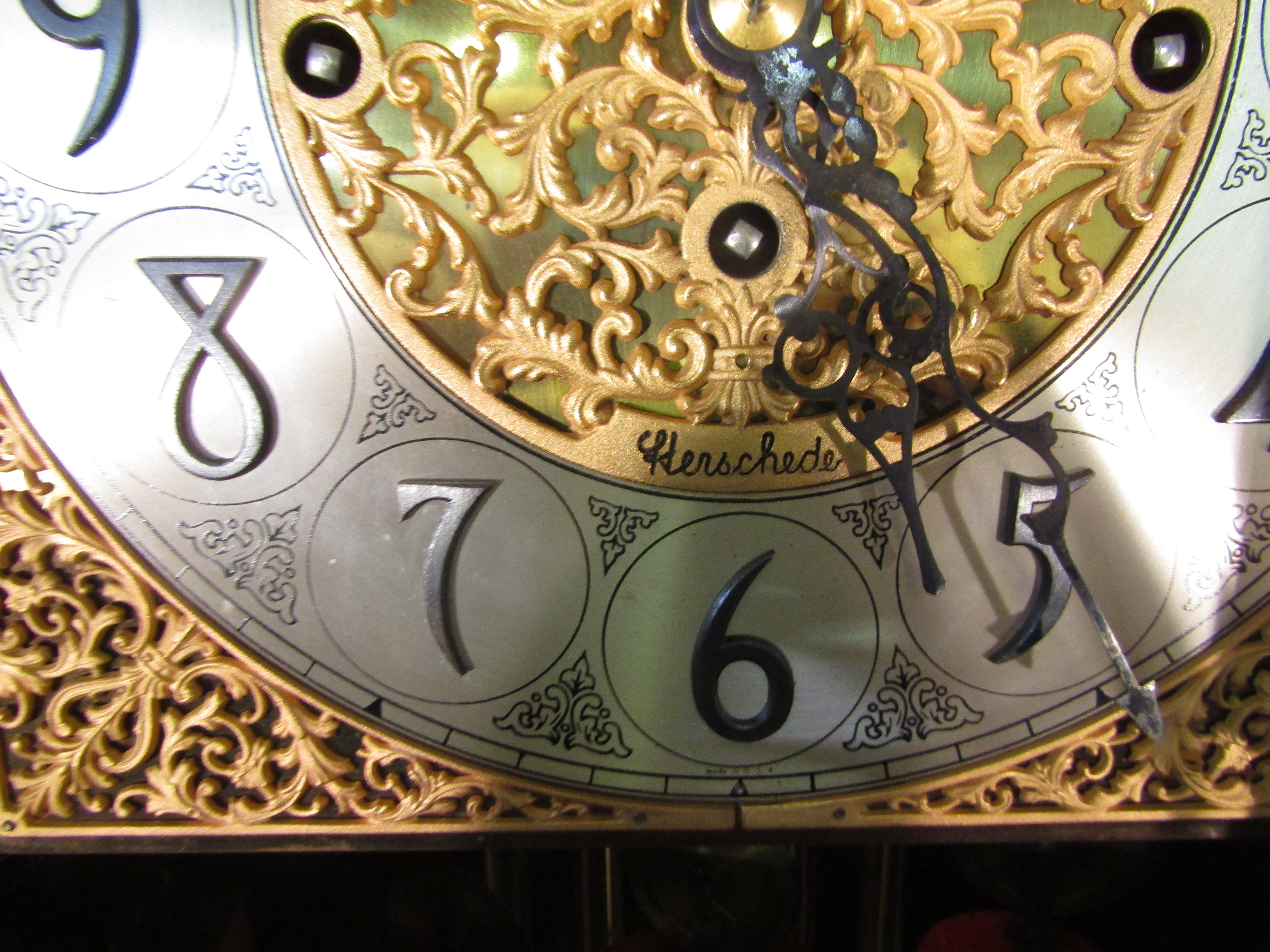 Herschedes Mahogany Cased Grandfathers Clock Chairish