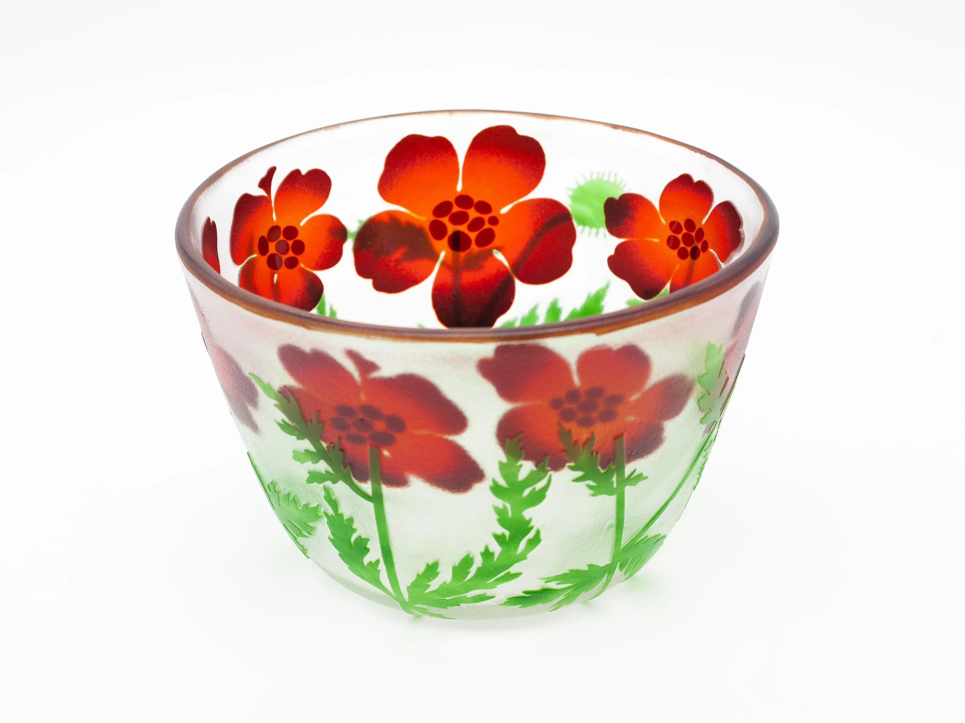 Swedish Glass Bowl by Paul Hoff for Kosta Boda, 1980s