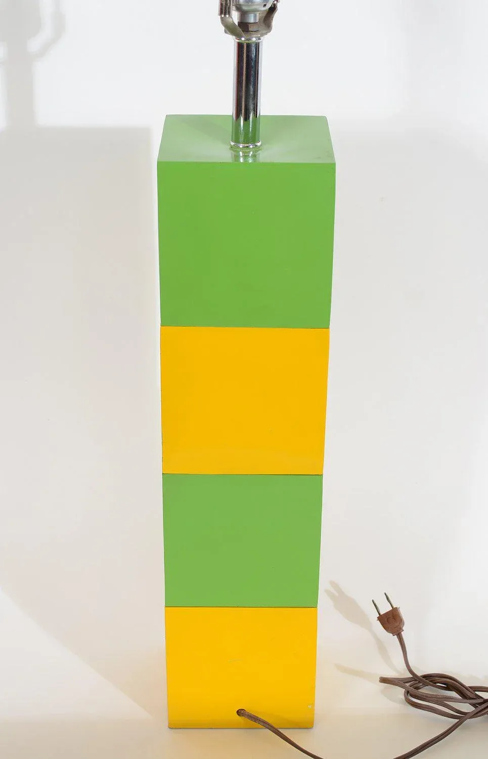 Yellow Green Mid-Century Modern Table Lamp
