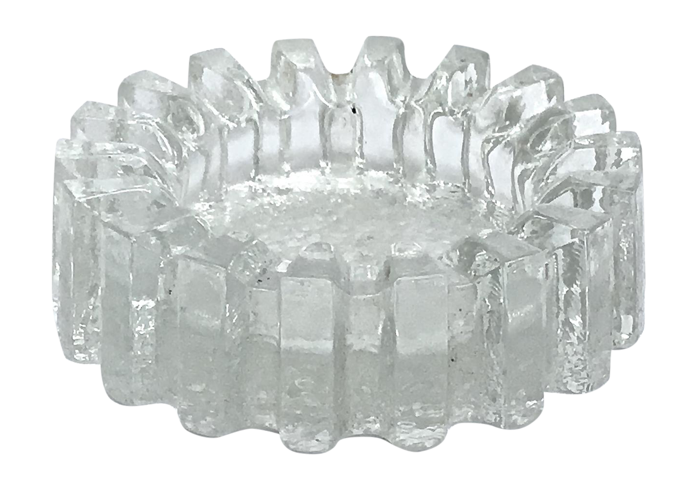 MidCentury Modern Fluted Glass Candy Dish Chairish