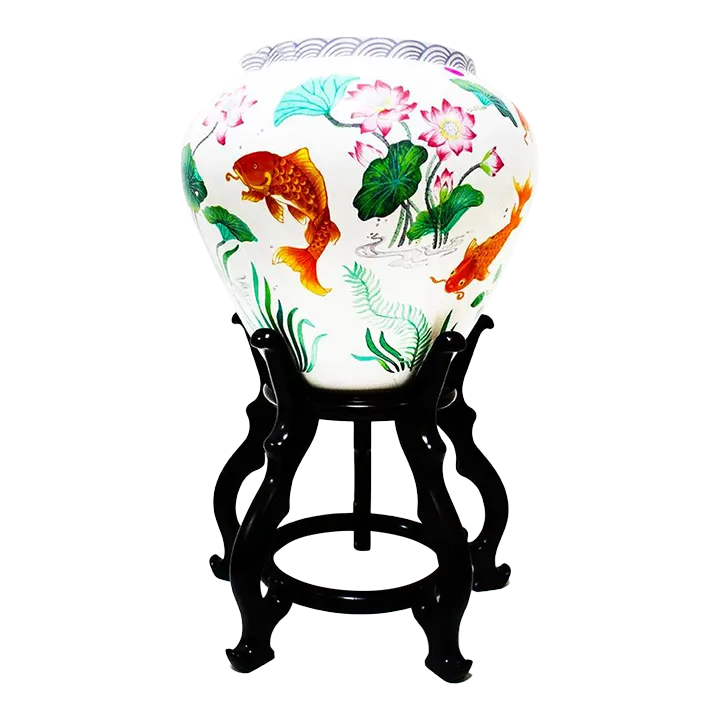 The Vase of the Golden Carp by Zhe-Zhou Jiang for Franklin Mint