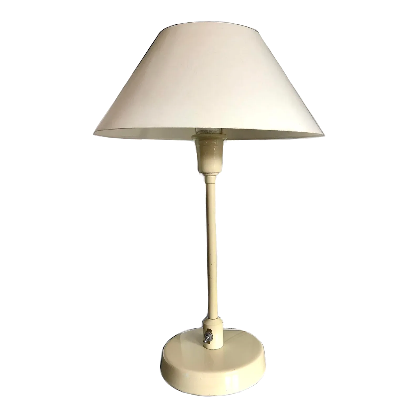 1950s MidCentury Modern Large White Plastic Table Lamp Chairish