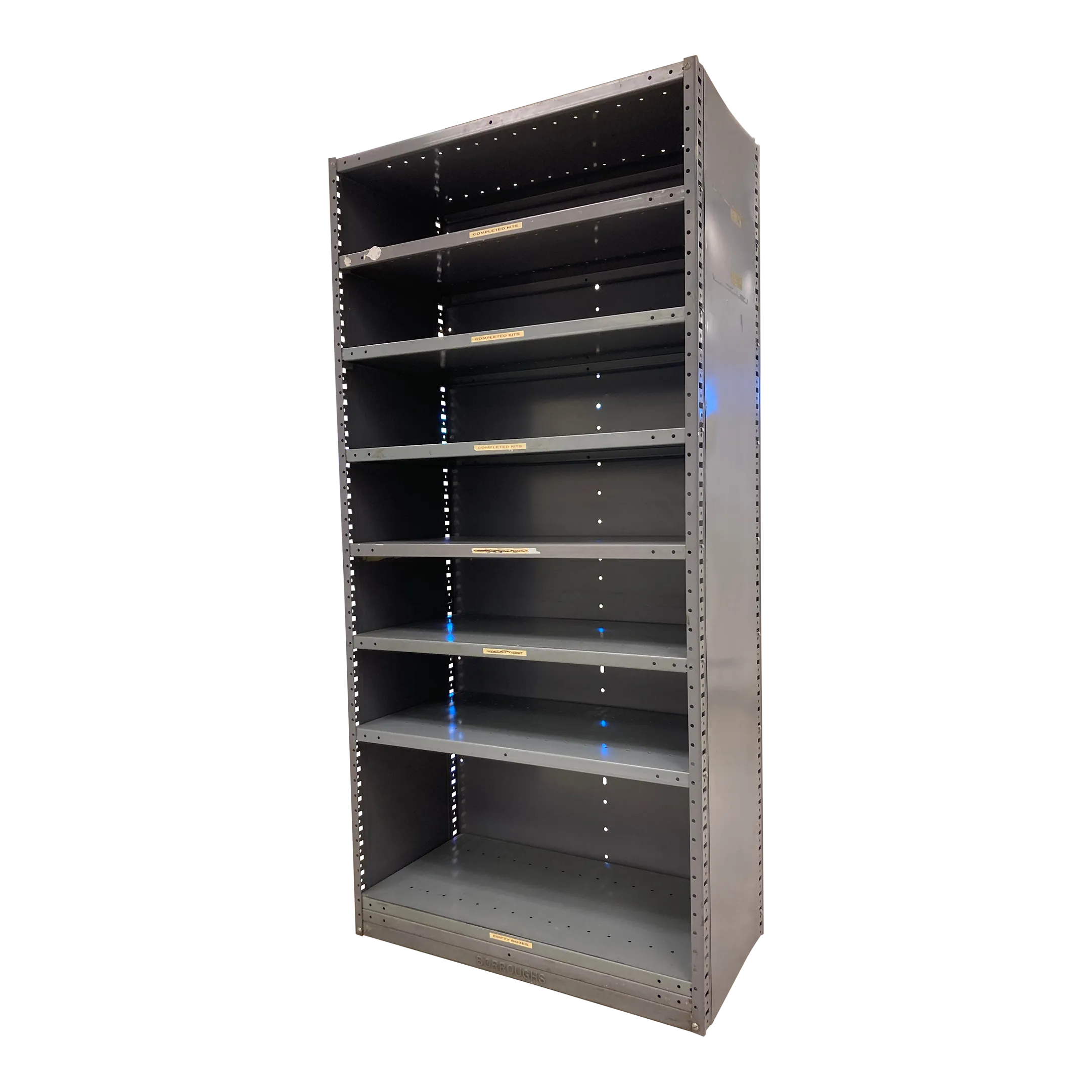 Midcentury Industrial Steel Bookshelf From Borroughs Chairish