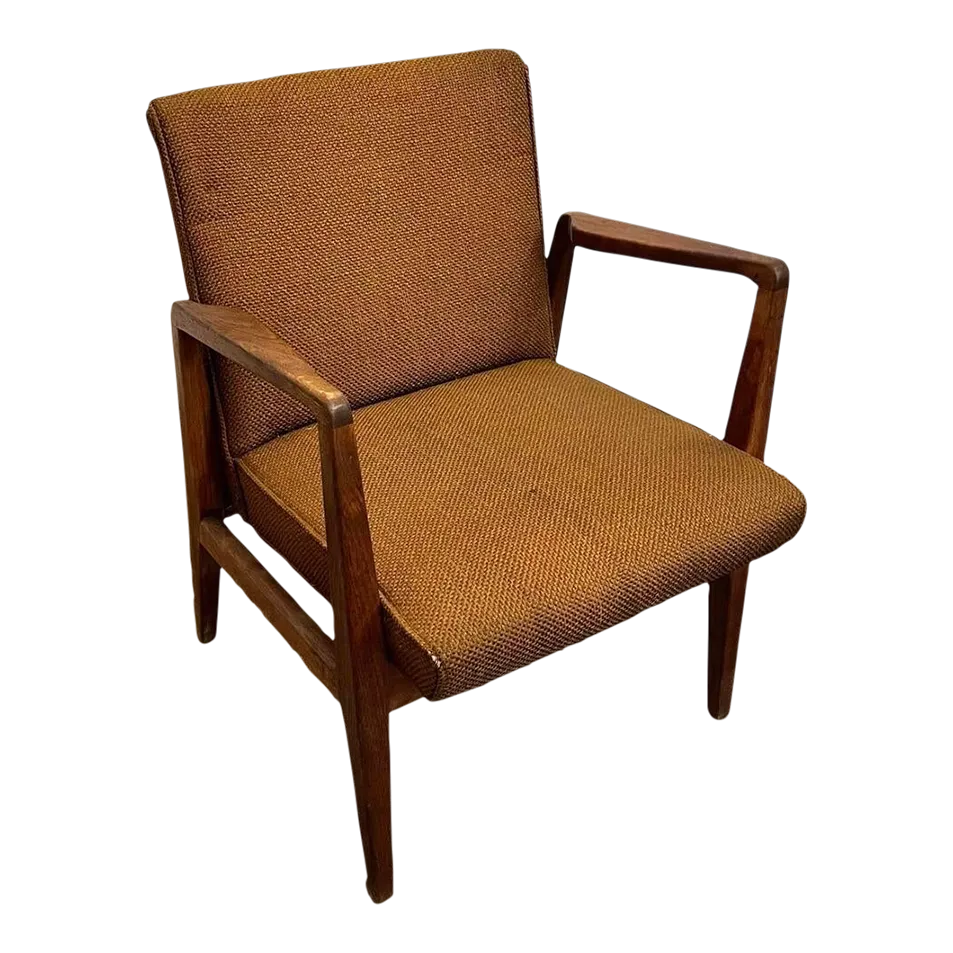 Mid Century Modern Jens Risom Arm Chair | Chairish