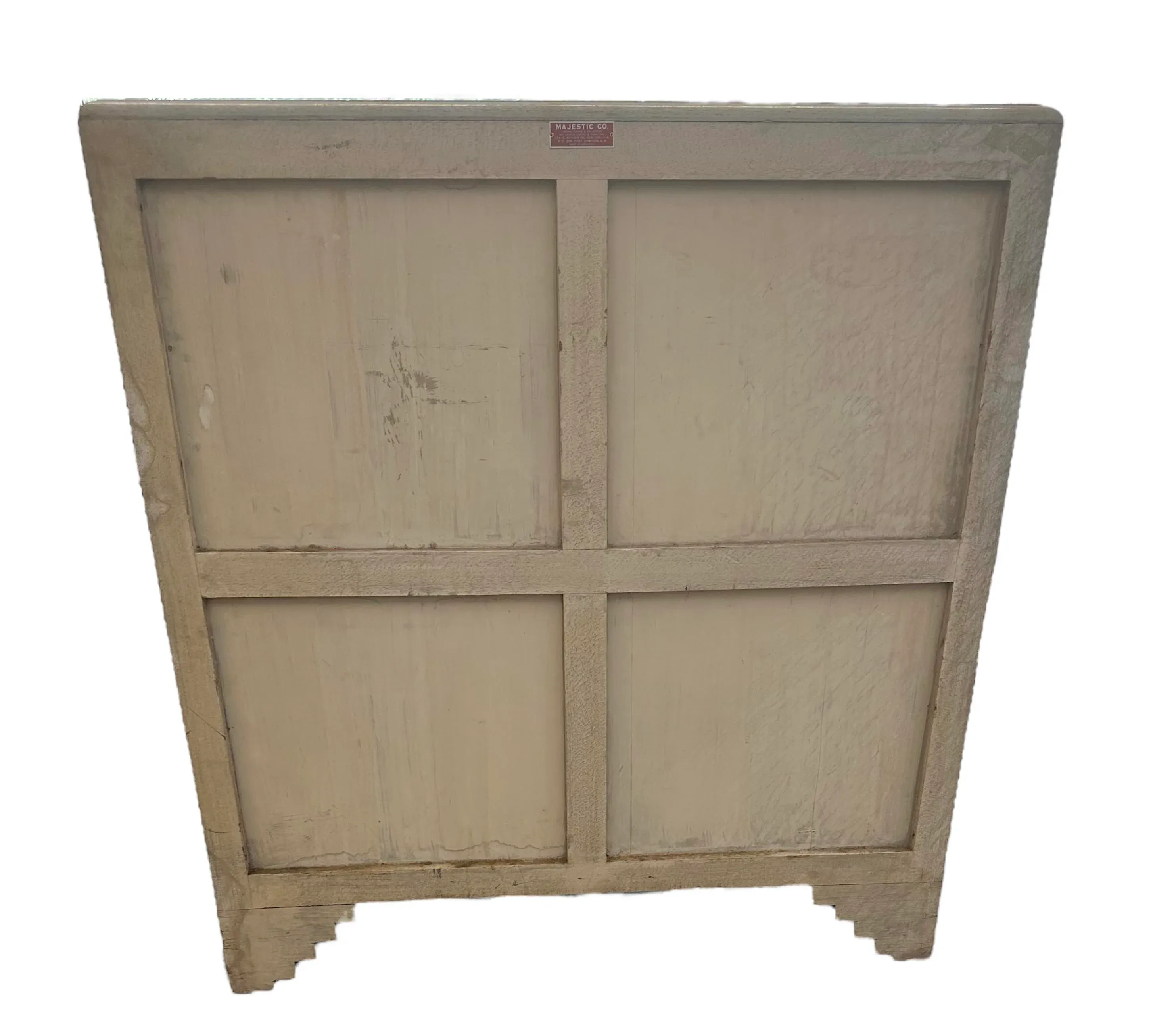 Early 20th Century Asian Chinese Export Carved Camphor Painted Wood Chest of Drawers