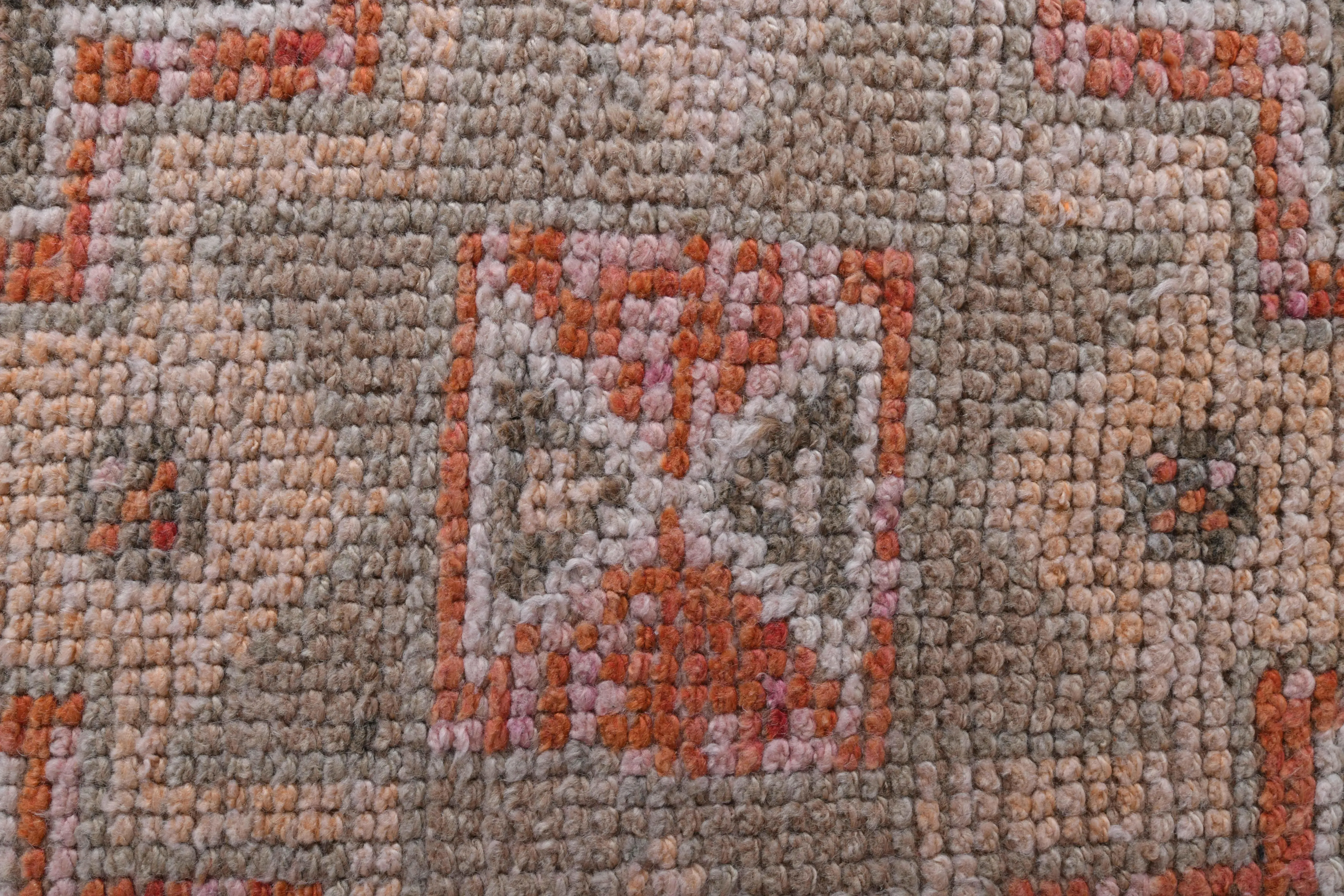 1970s Vintage Turkish Hand-Knotted Wool Cotton Red Runner Rug