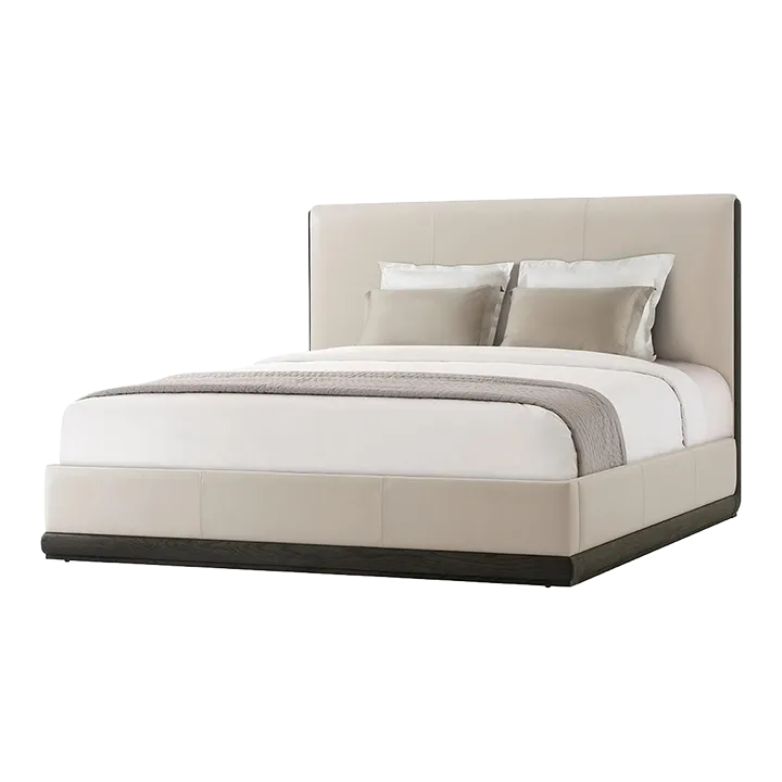 Modern Leather Bed Cali King Chairish