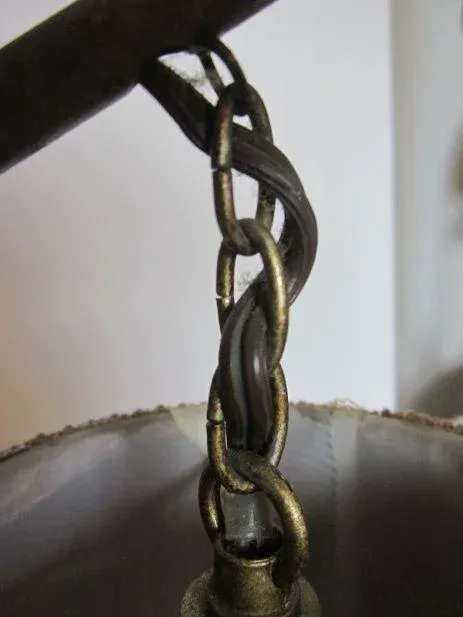 Tommy Bahama Style Table Lamp in Metal Pineapple Design With