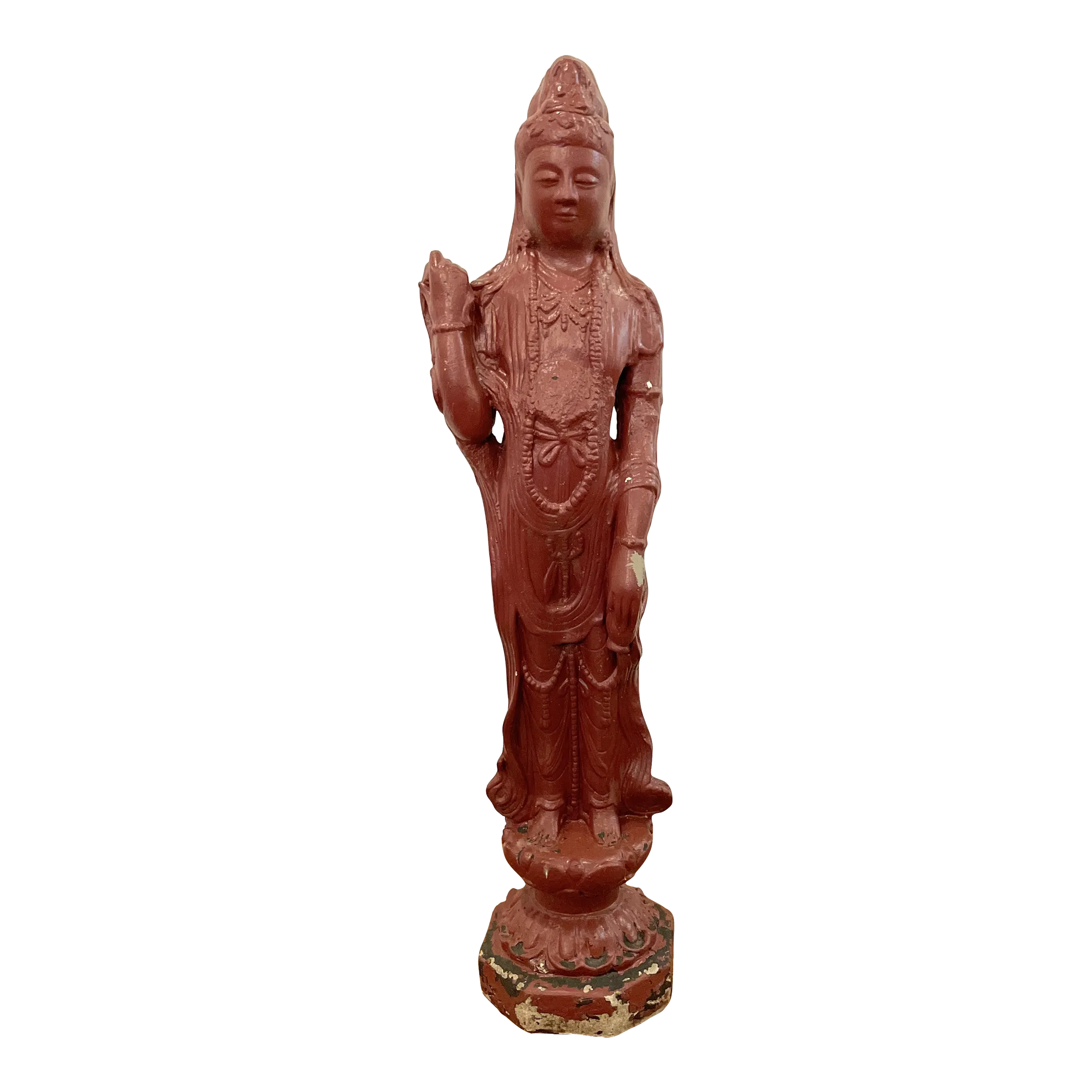 Kwan Guan Yin Asian Cement Garden Statue Budda Goddess of Compassion