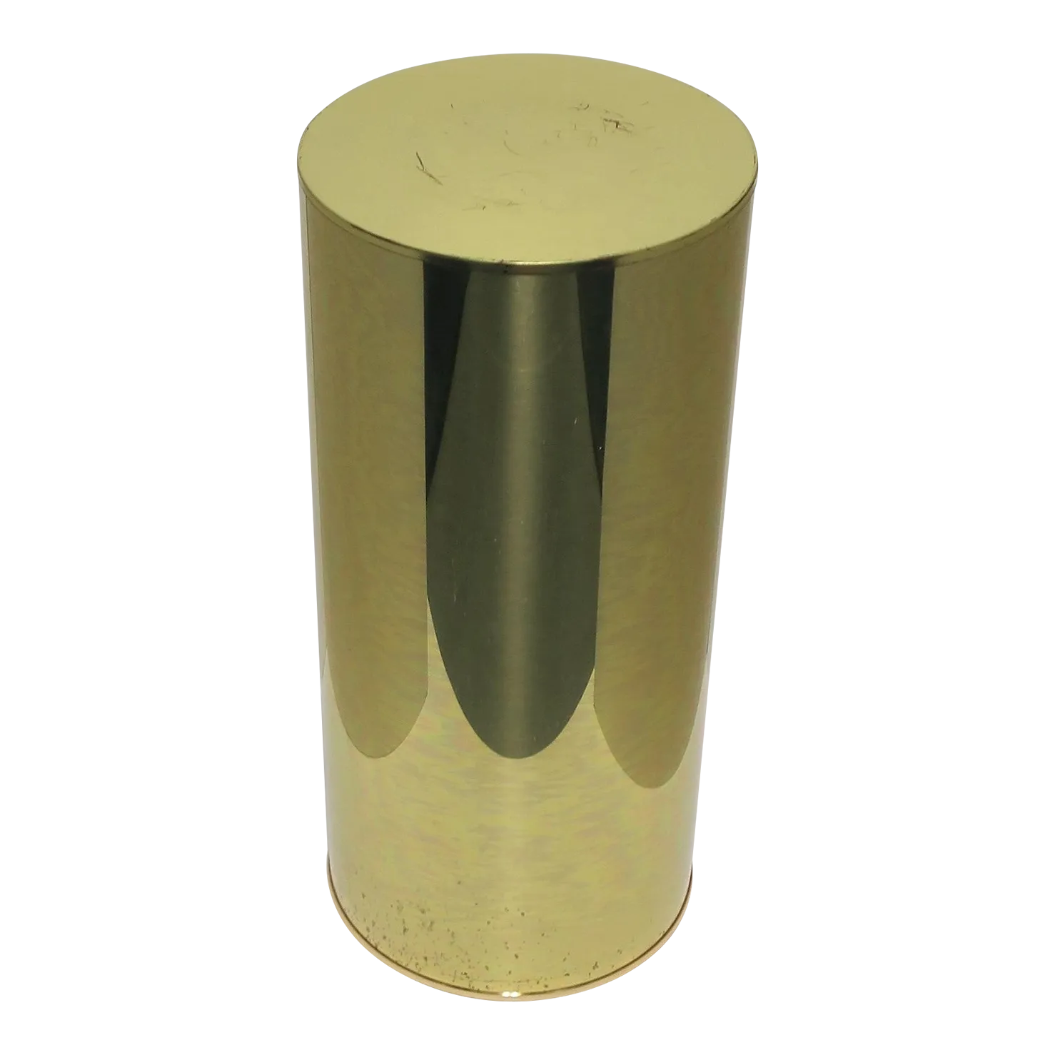 Curtis Jere Modern Brass Pedestal Column Pillar Stand Signed Chairish