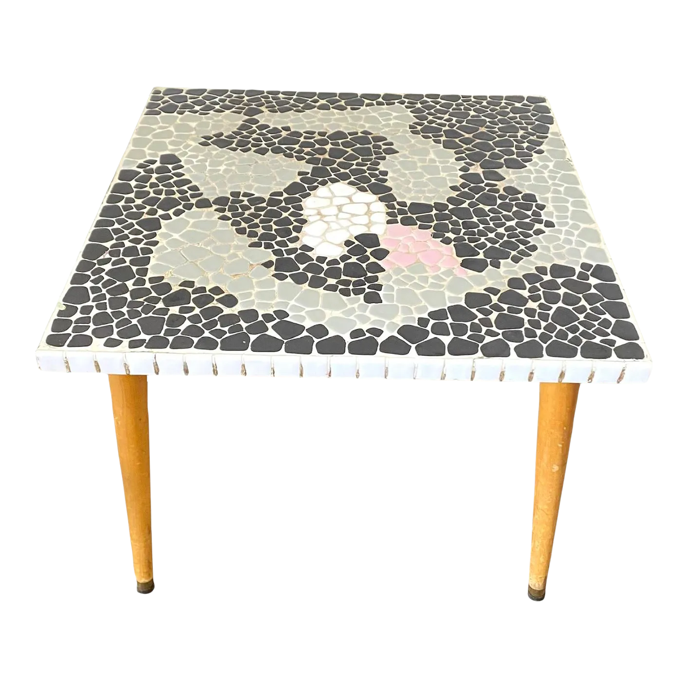 Wooden Grid Side Table With Storage Lid - Indoor/Outdoor Coffee Table, Boho Decor, Original Pine