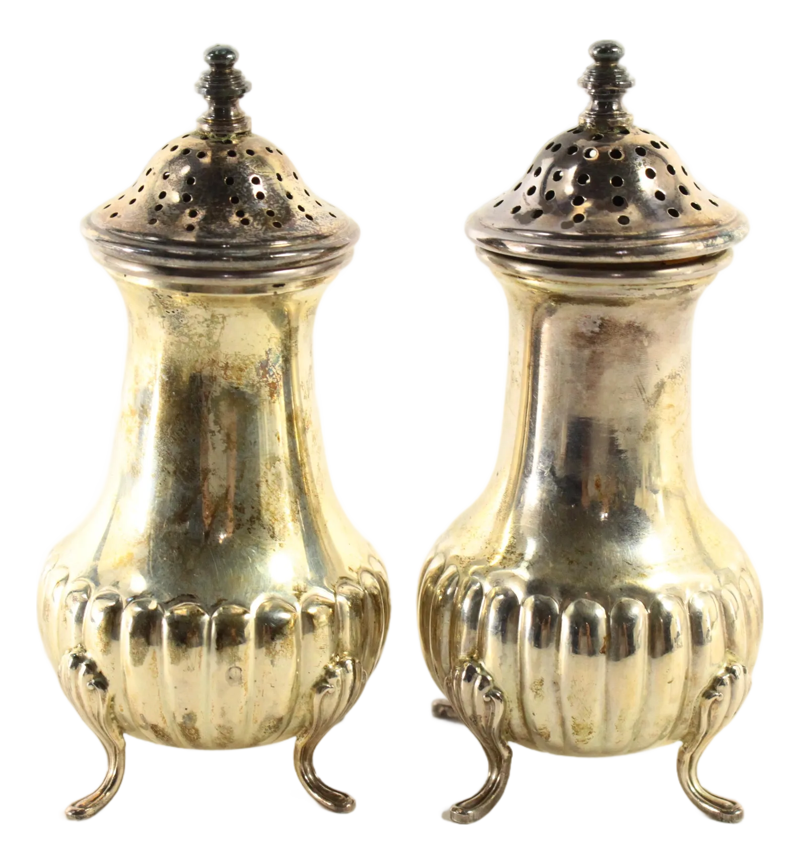 Vintage Sterling Silver Salt and Pepper Shakers | Chairish