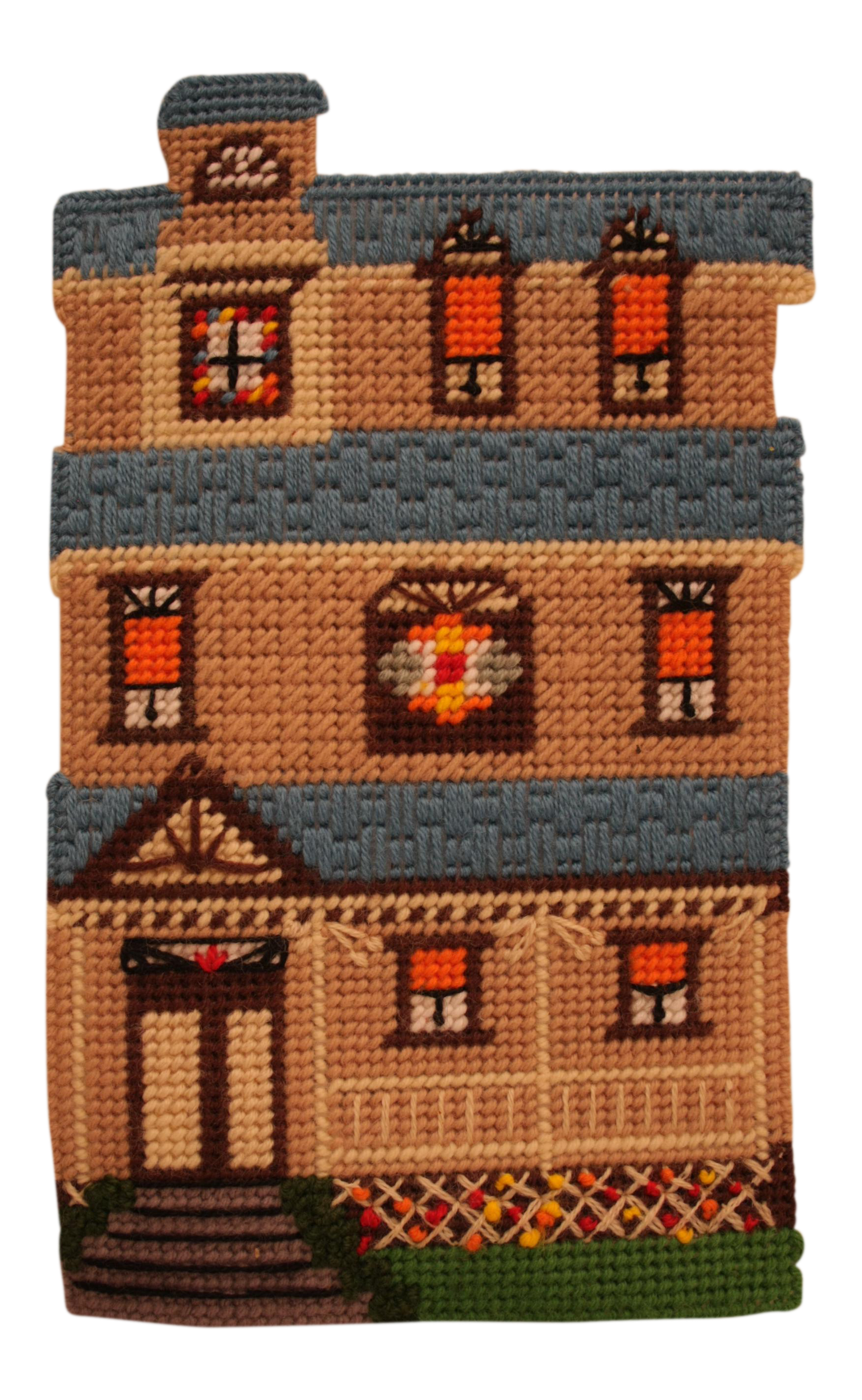 1970's House Needlepoint Chairish