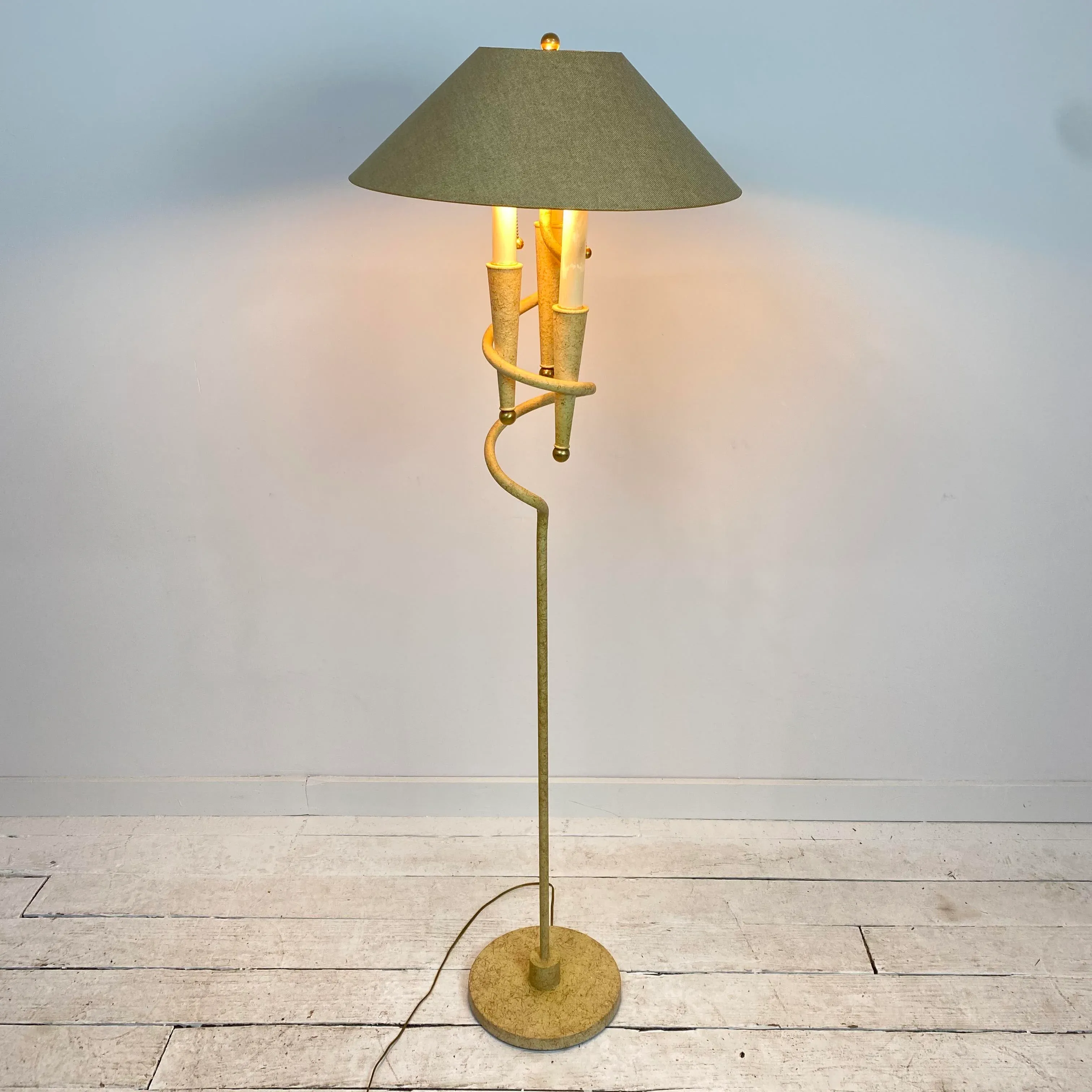 Vintage 1990s Frederick Cooper Floor Lamp | Chairish