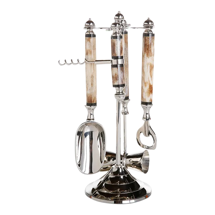 Mikhola Bar Tool Set with Bone Handles, 5 Pieces Chairish