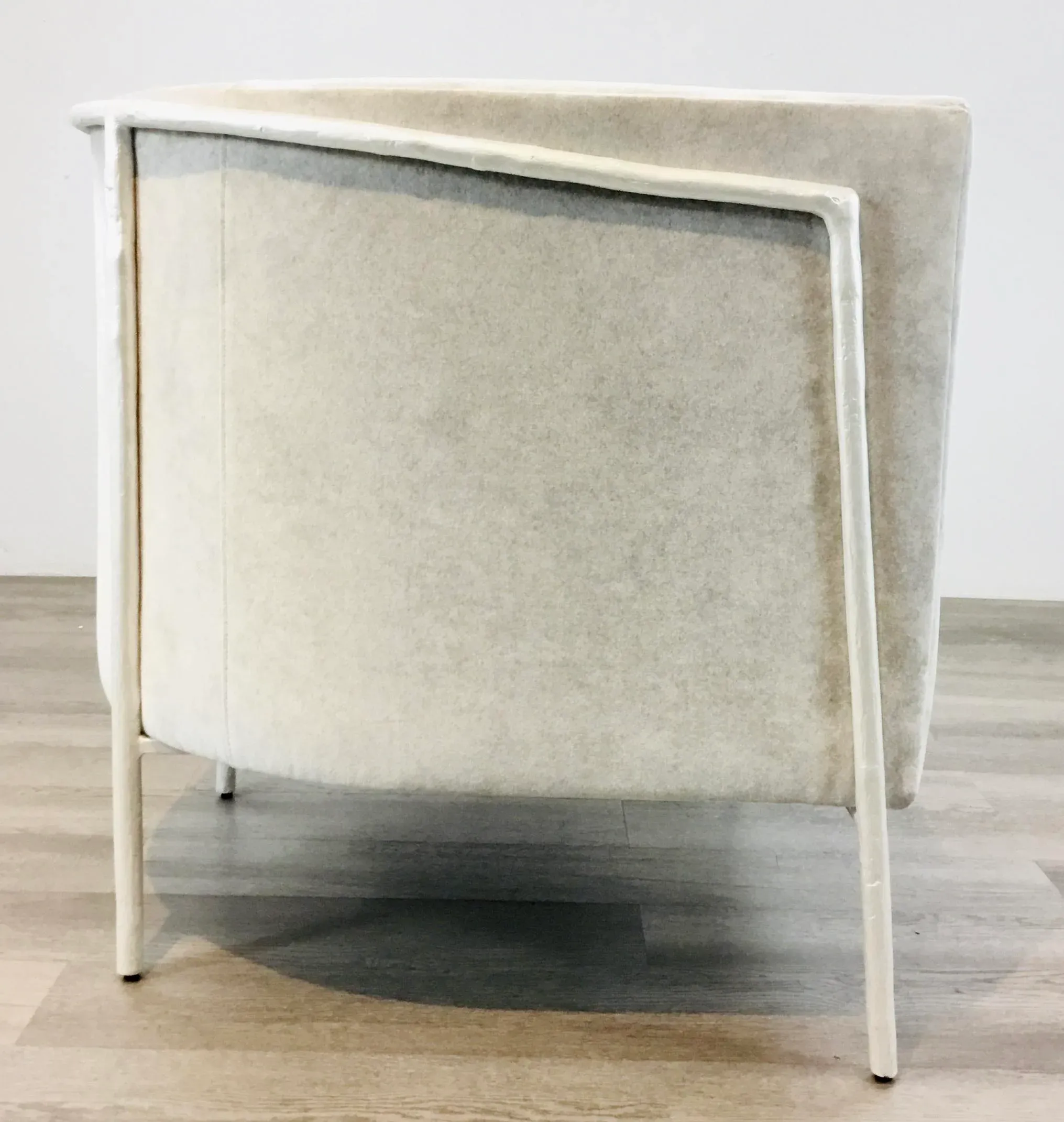 Caracole Modern White and Gray Branching Out Club Chair