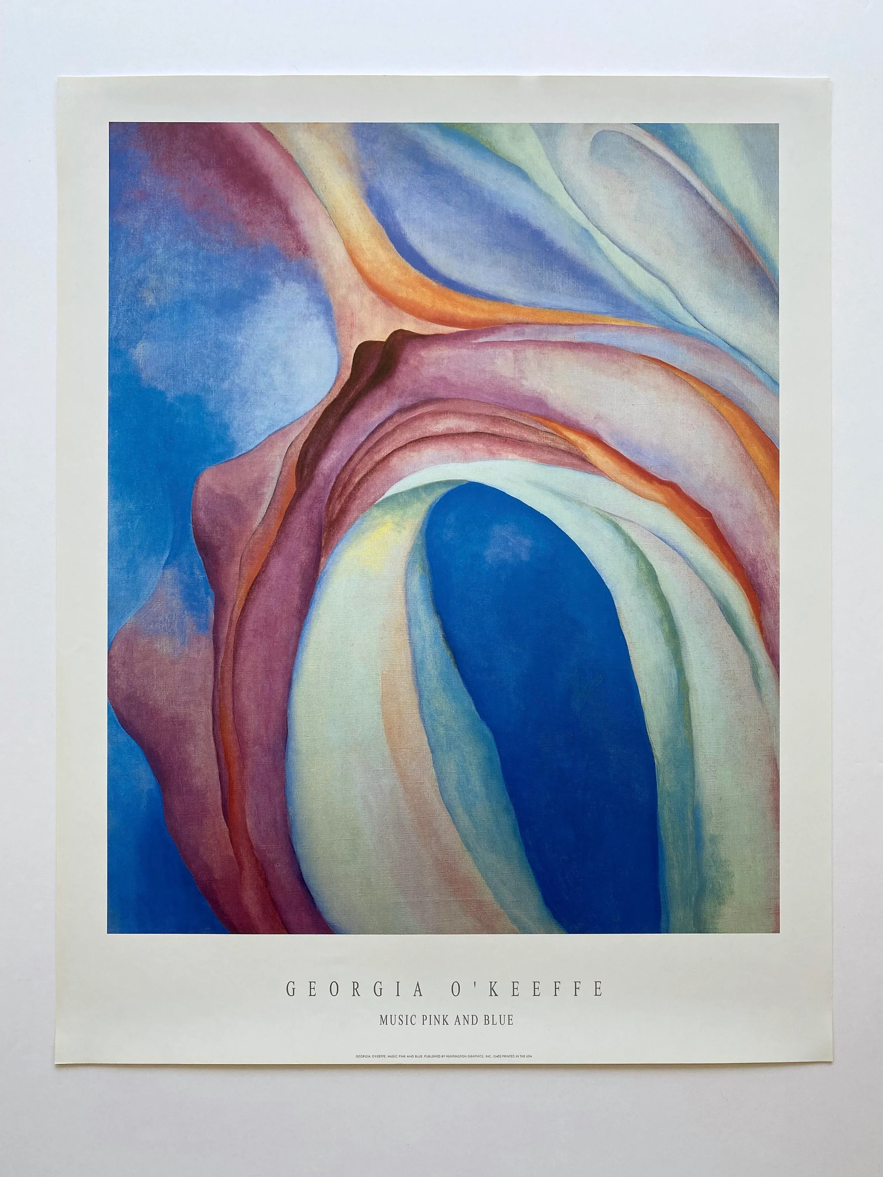 Georgia O'Keeffe Vintage 1980's Modernist Lithograph Print