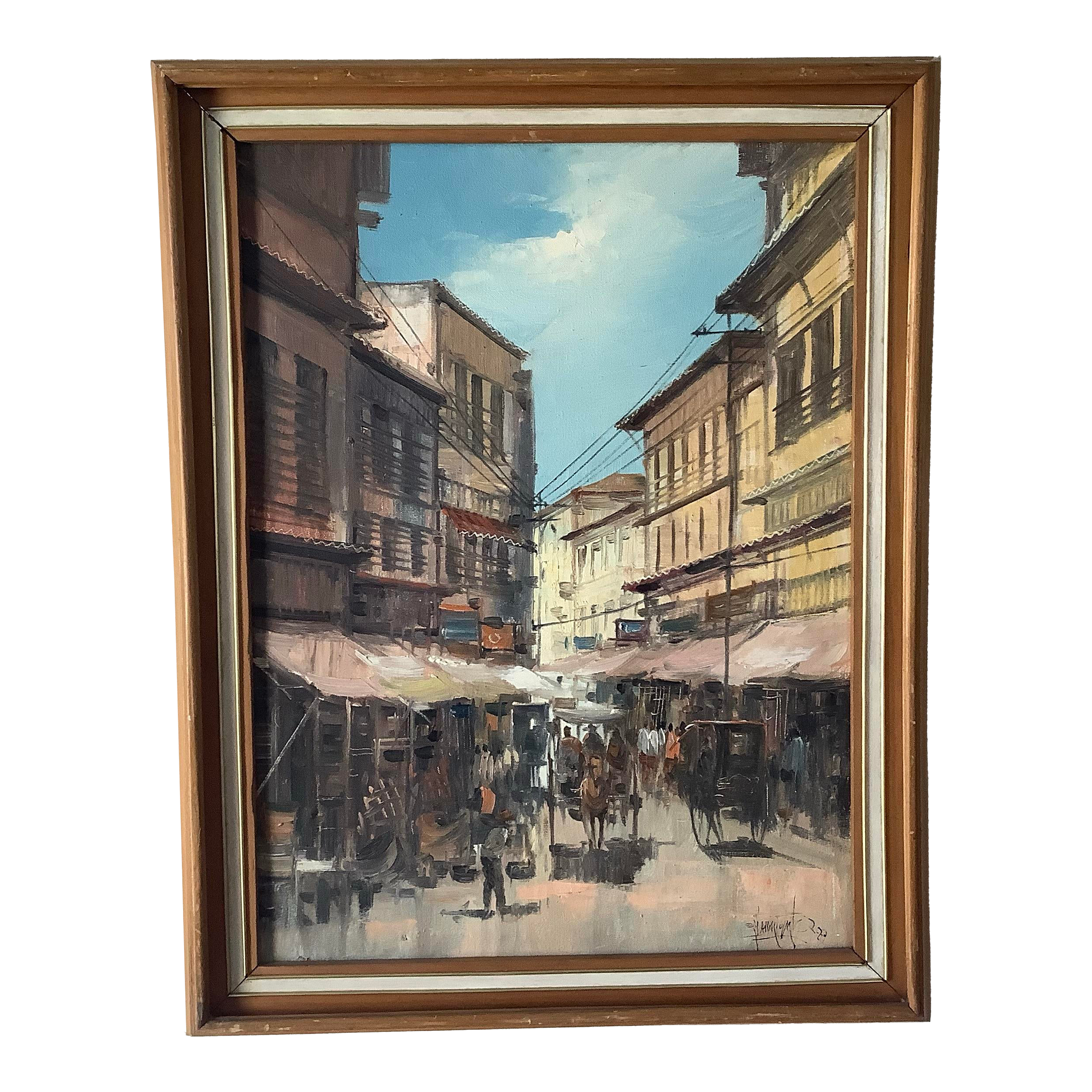 Original Oil on Canvas by E. Sarmiento