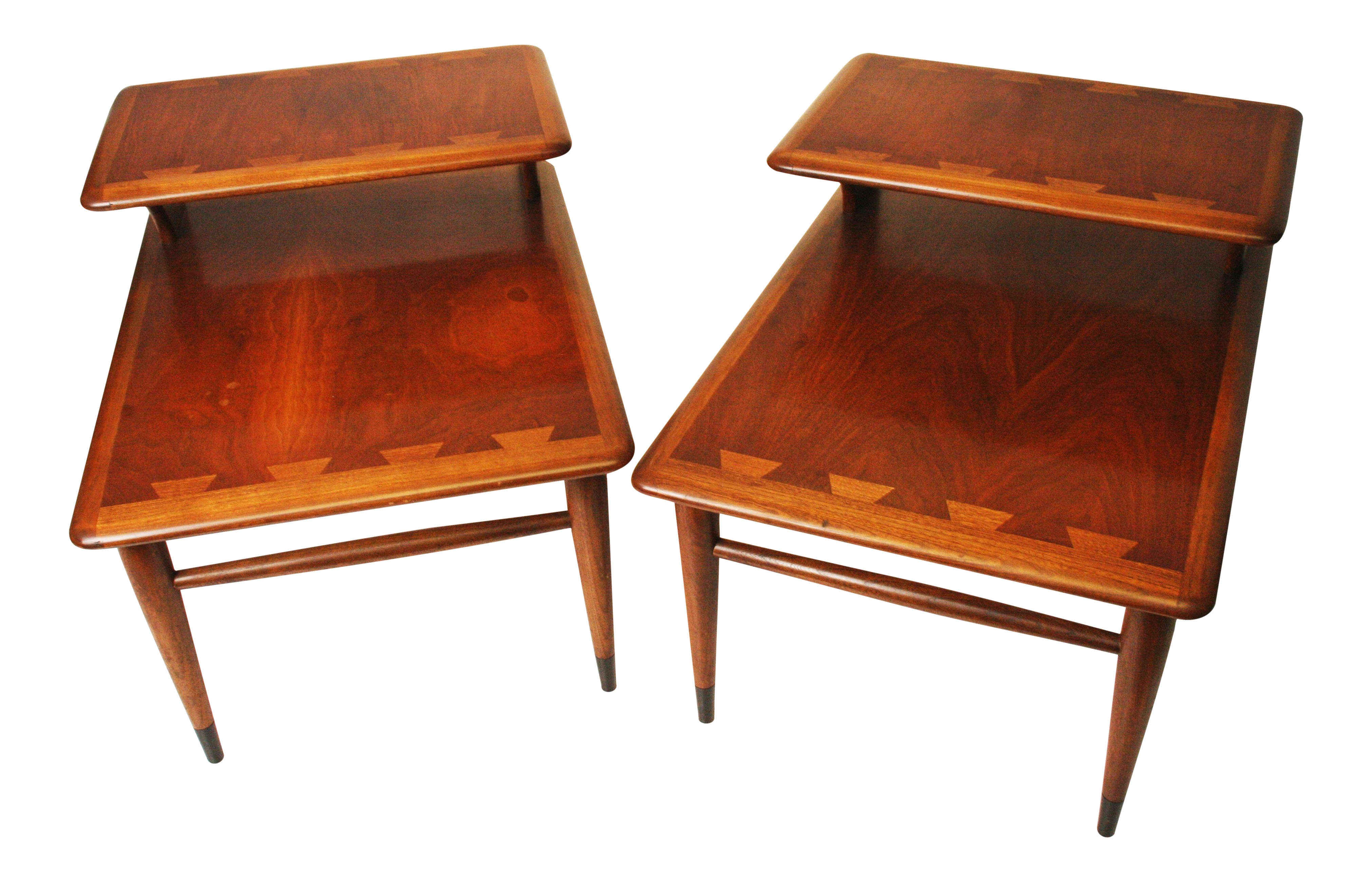 Mid Century Modern Lane Acclaim Step Tables A Pair Chairish