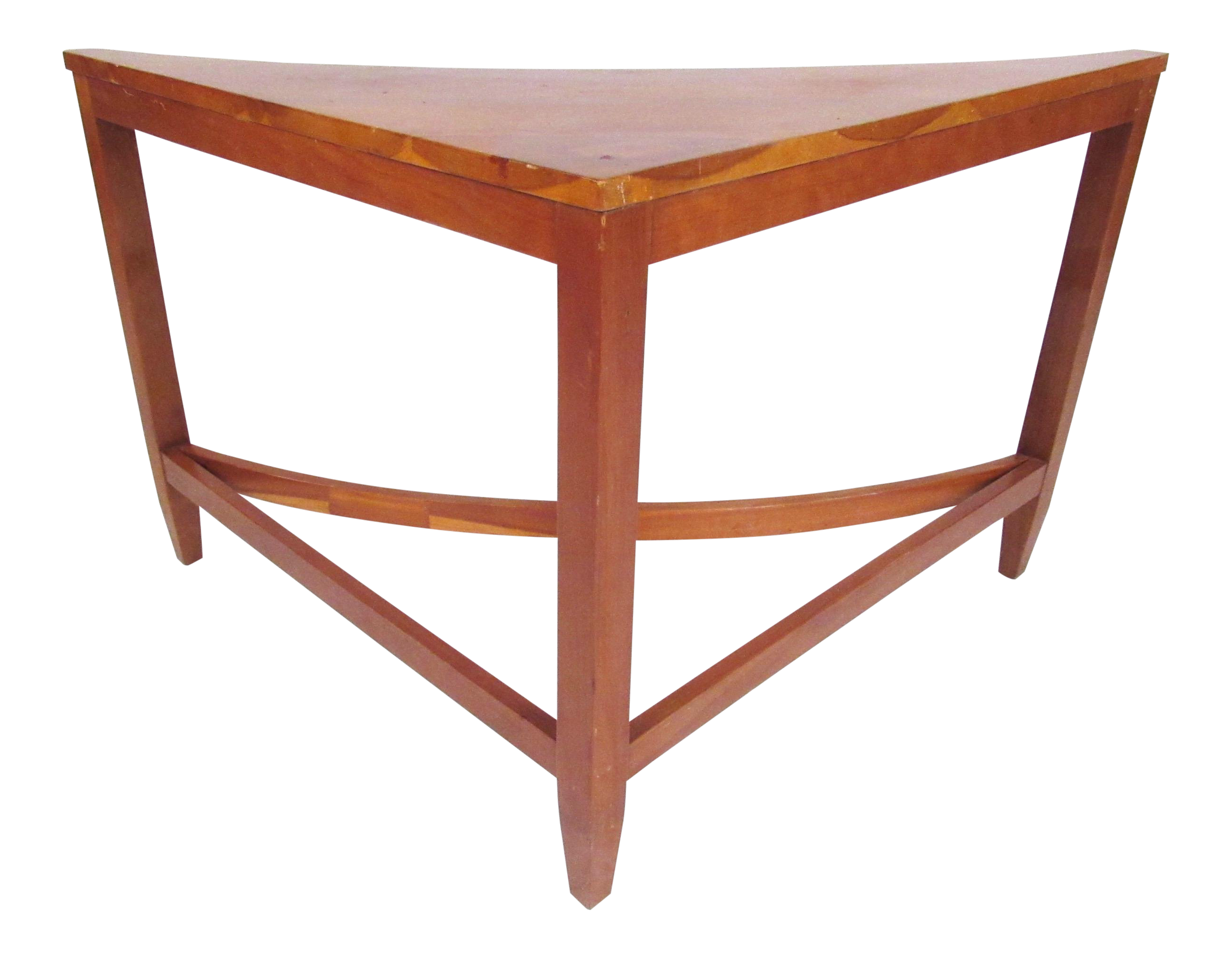 Vintage Modern Pinewood Corner Table Chairish
