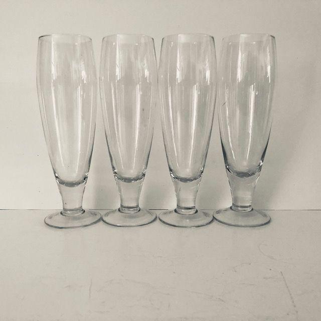 Contemporary Mikasa Tall Beer Glasses- Set of 4