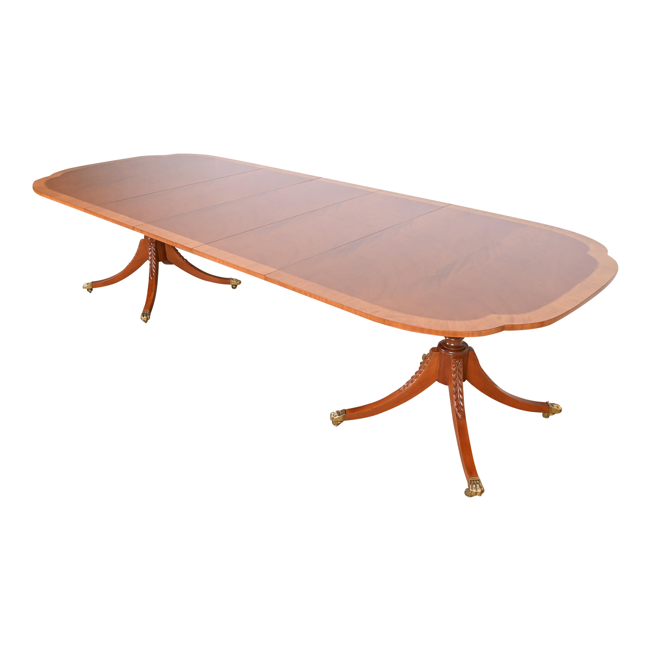 Baker Furniture Historic Charleston Banded Mahogany Double