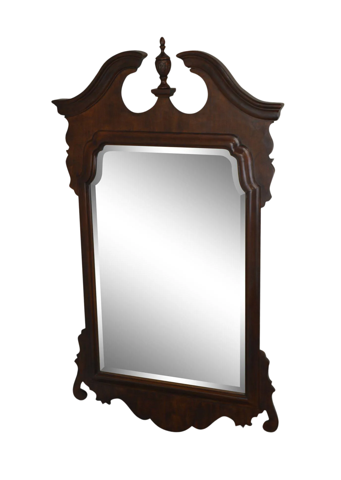 Henredon Salem Collection Dark Cherry Chippendale Mirror