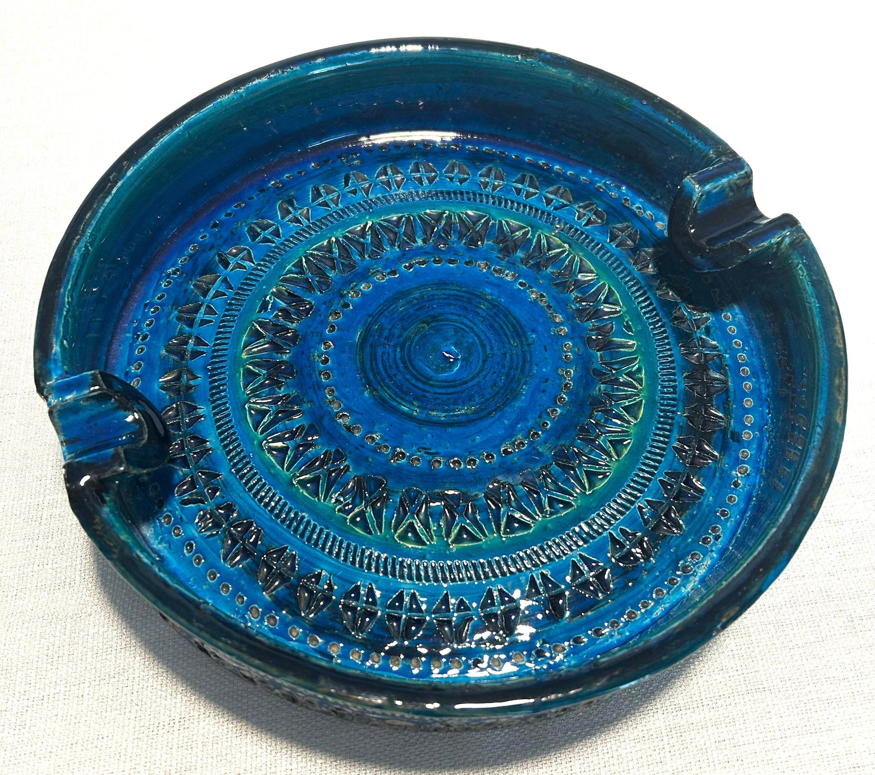 Blue Night by Jason DeLancey…インテリアフレーム 20thC MCM Italian Aldo Londi for Bitossi Rimini Blue Large Ceramic