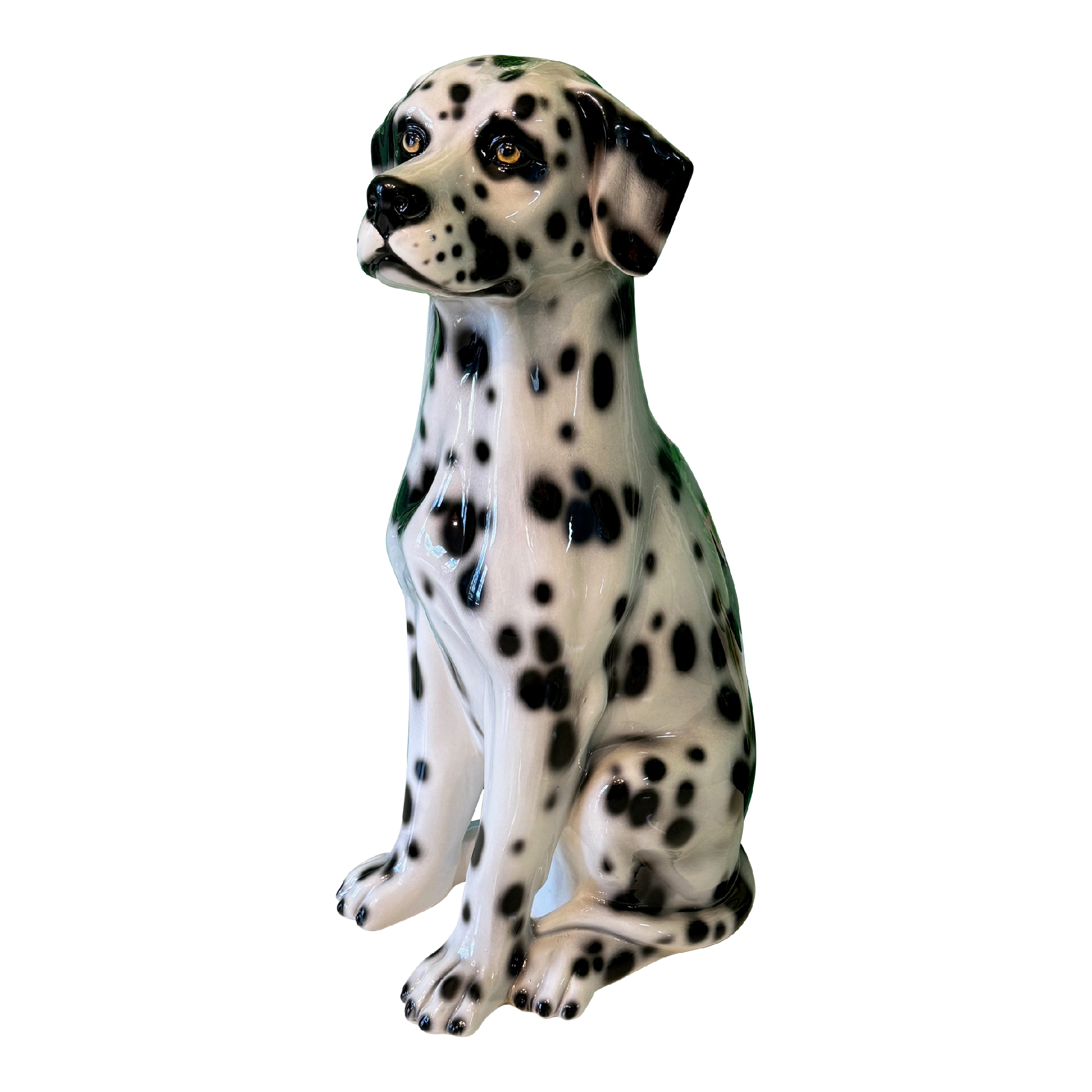Life Size Ceramic Dalmatian Puppy Dog Statue Chairish