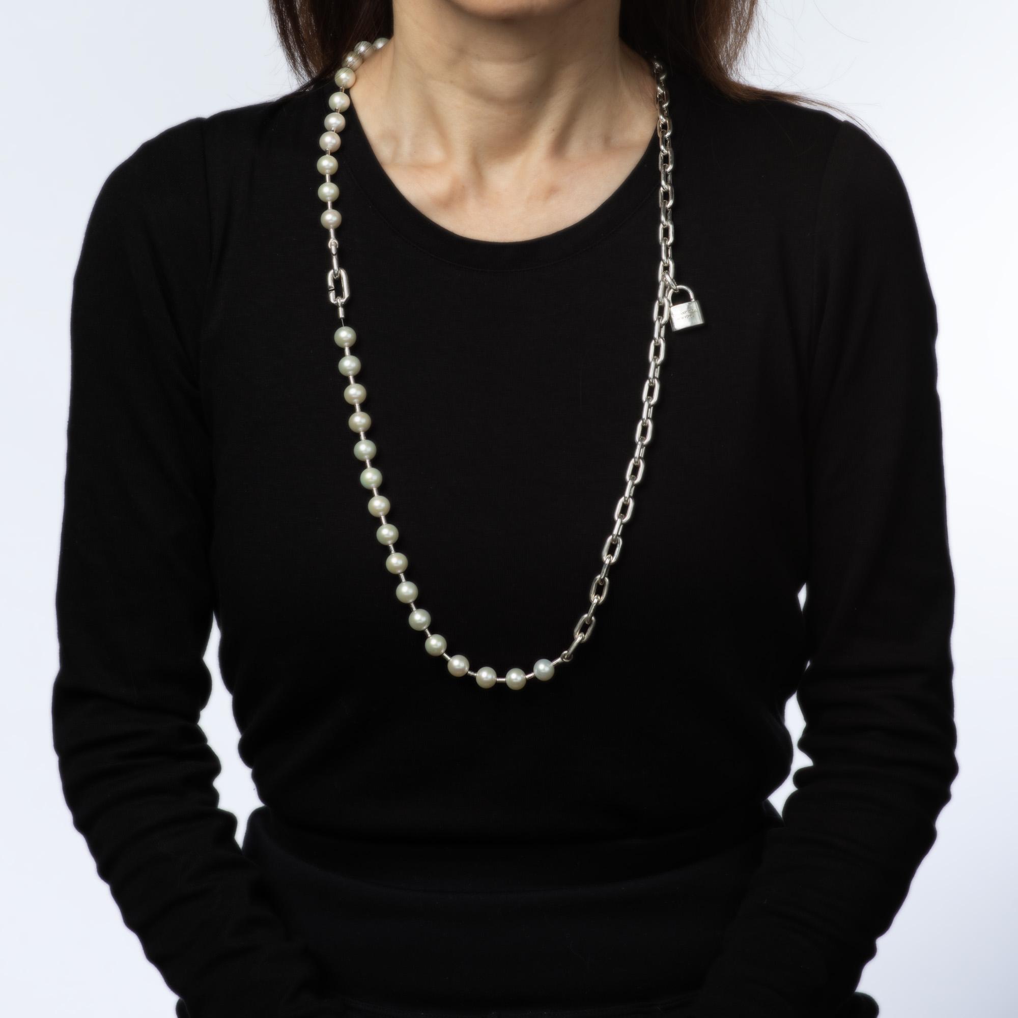 TATIANA☆CLASSIC PEARL POINT LOCK NECKLACE 韓国発【TATIANA】CLASSIC PEARL POINT LOCK NECKLACE☆追跡付