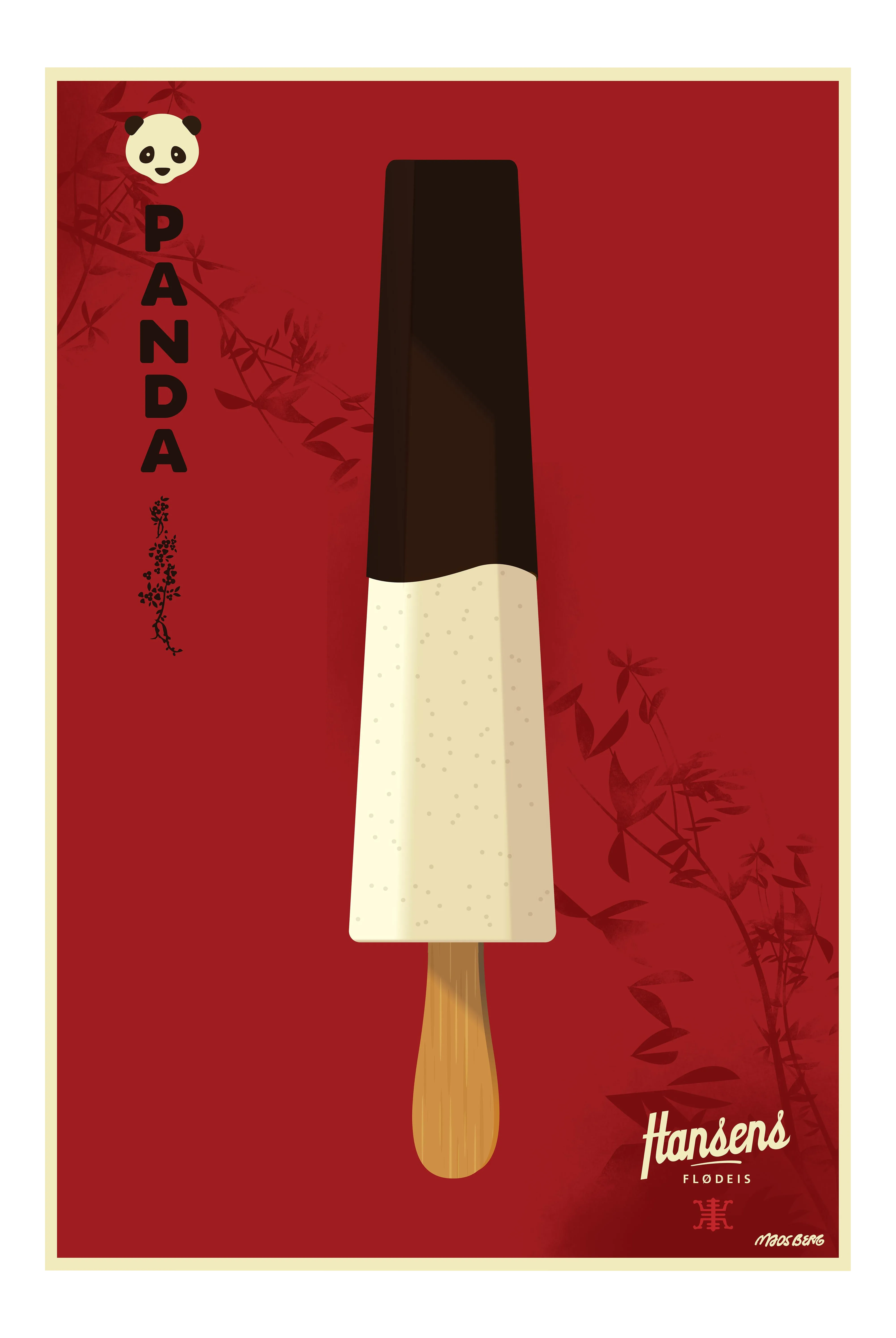 Mads Berg Danish Poster Hansen S Panda Pop Chairish