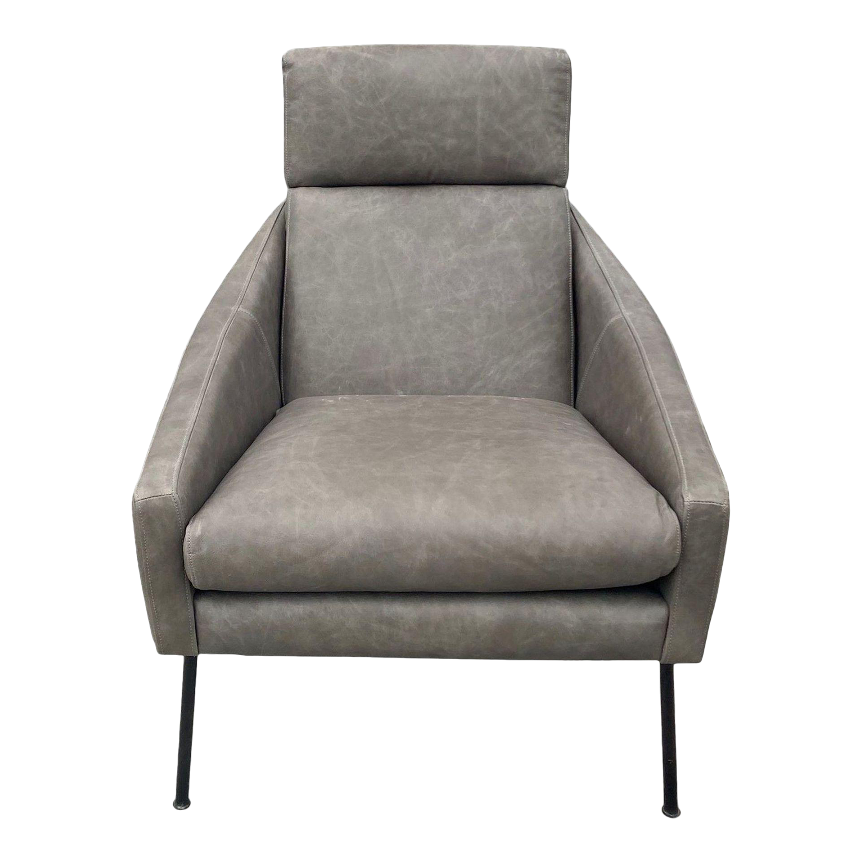 Austin Leather Lounge Chair by West Elm Chairish