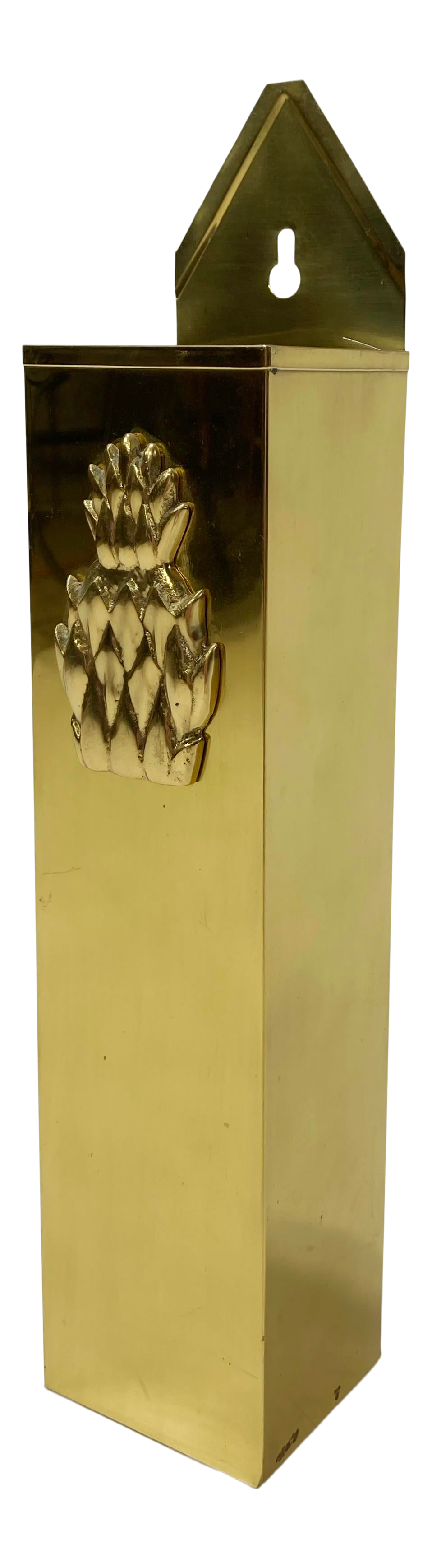 Brass Pineapple Wall Mount Matchstick Holder Chairish