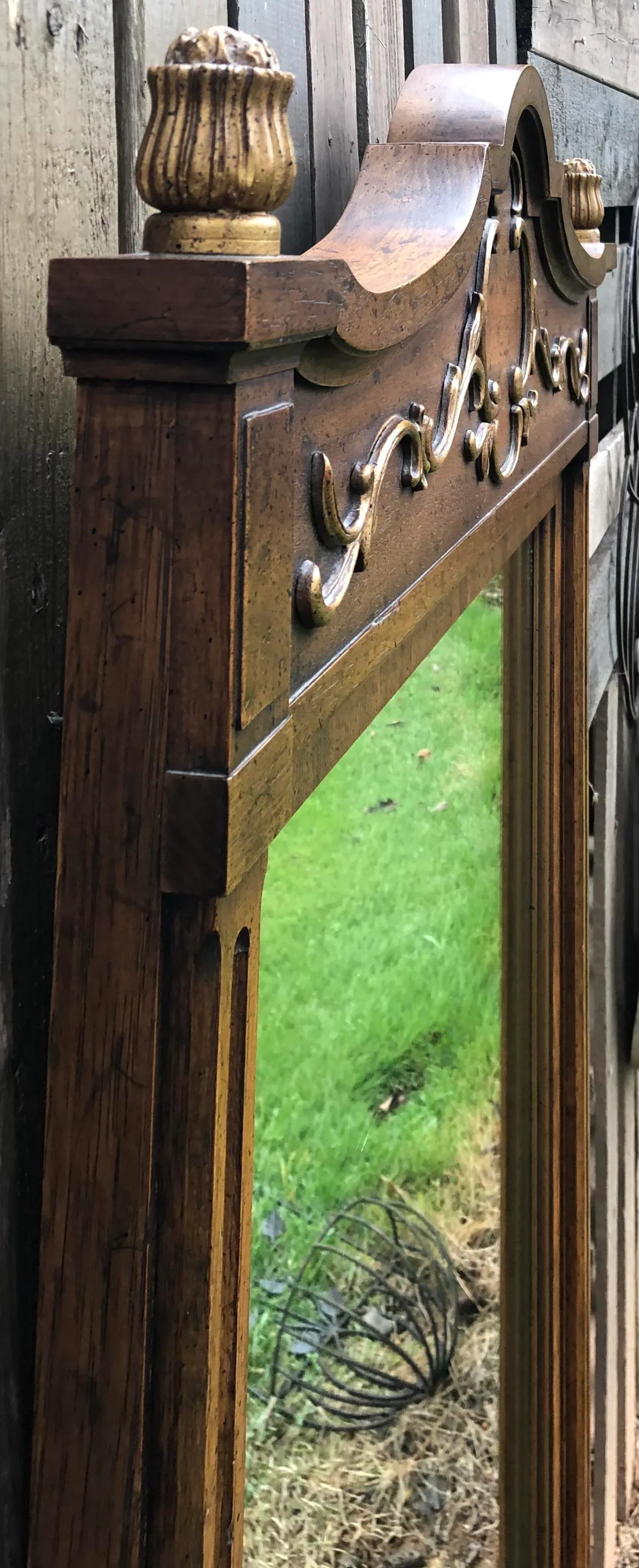 Vintage Mid 20th Century Drexel Heritage Walnut Mirror | Chairish