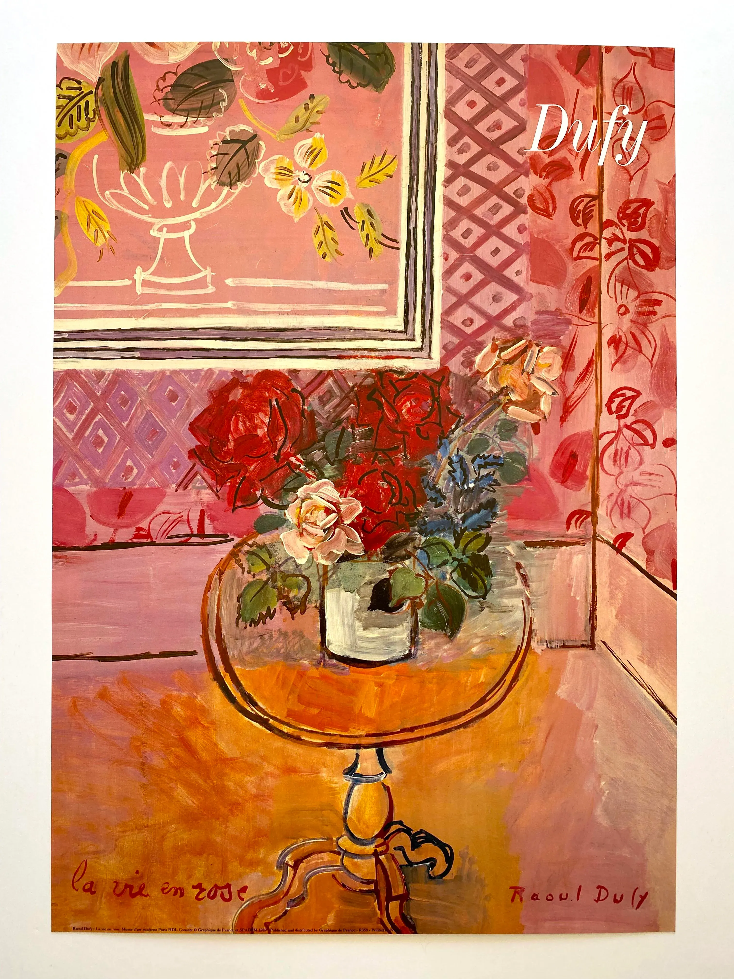 la.vie.en.rose88ページです。 Raoul Dufy Vintage 1989 Expressionist Lithograph Print Large