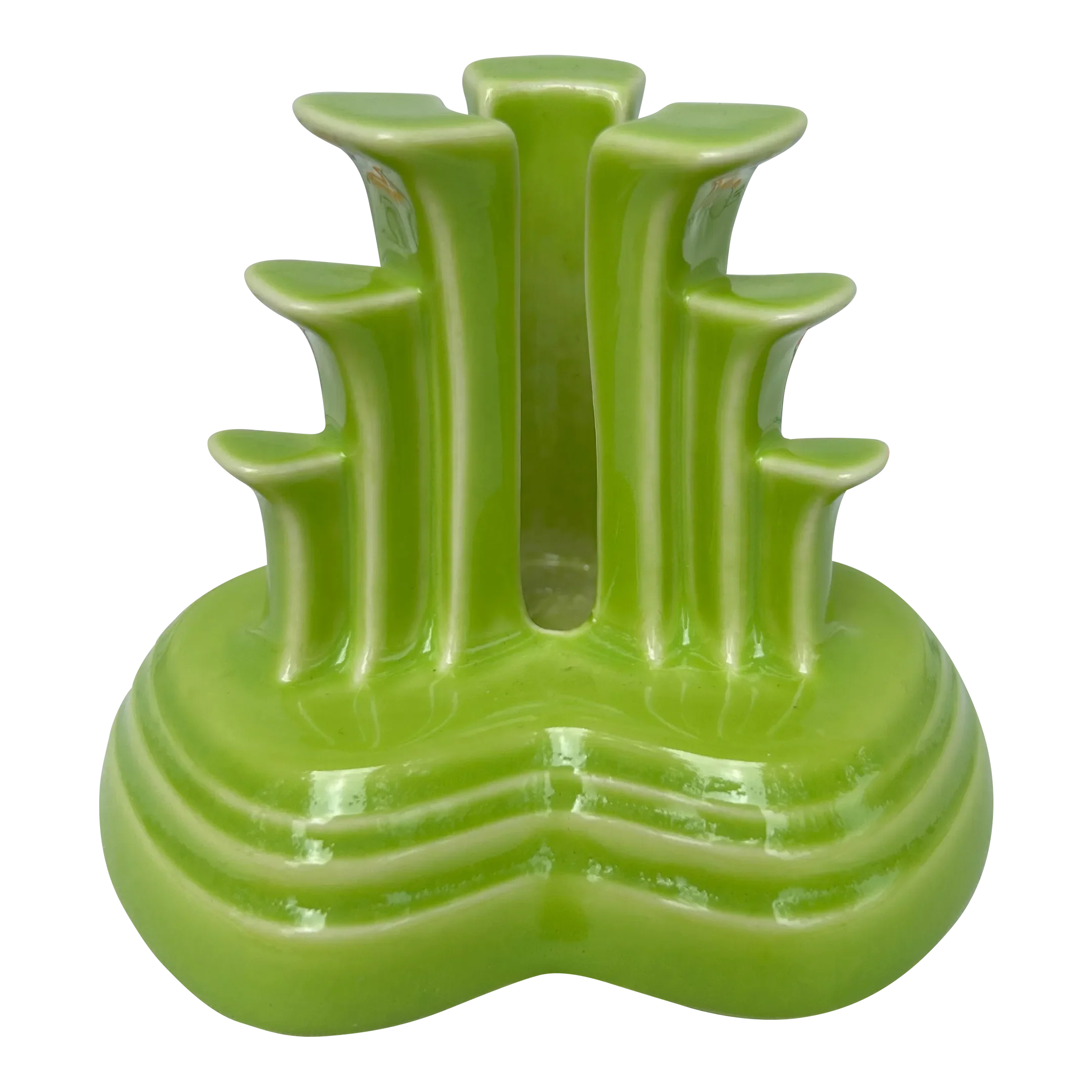 Fiestaware Chartreuse Pyramid Candlestick Chairish