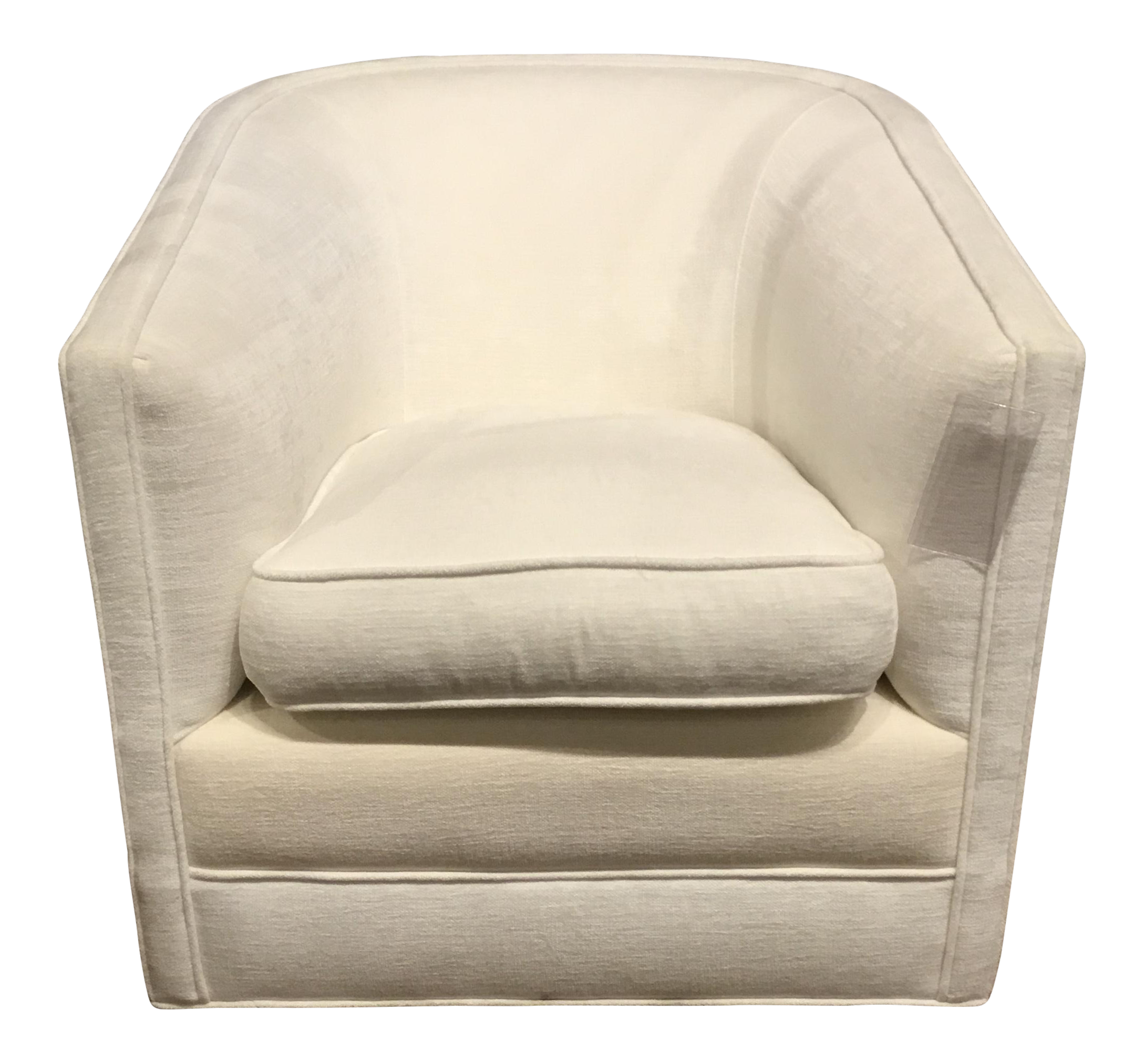 BSC Larsen Swivel Barrel Club Chair | Chairish